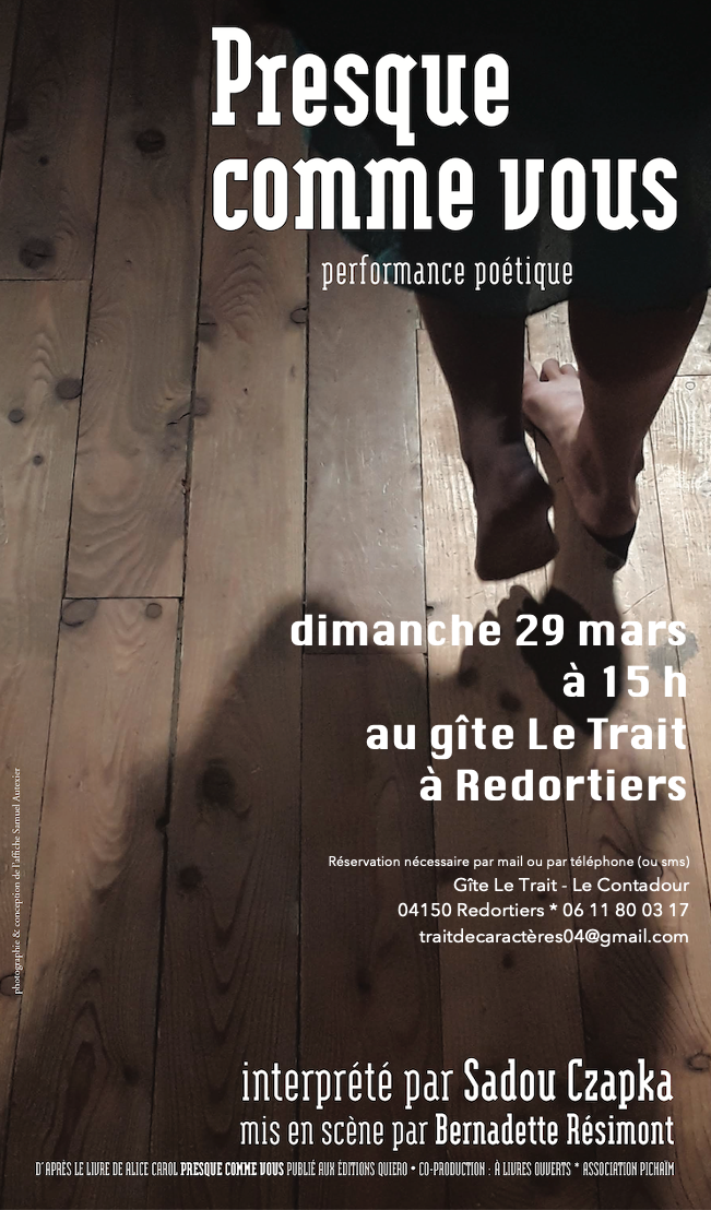 L'Association Trait de Caract�res  pr�sente 