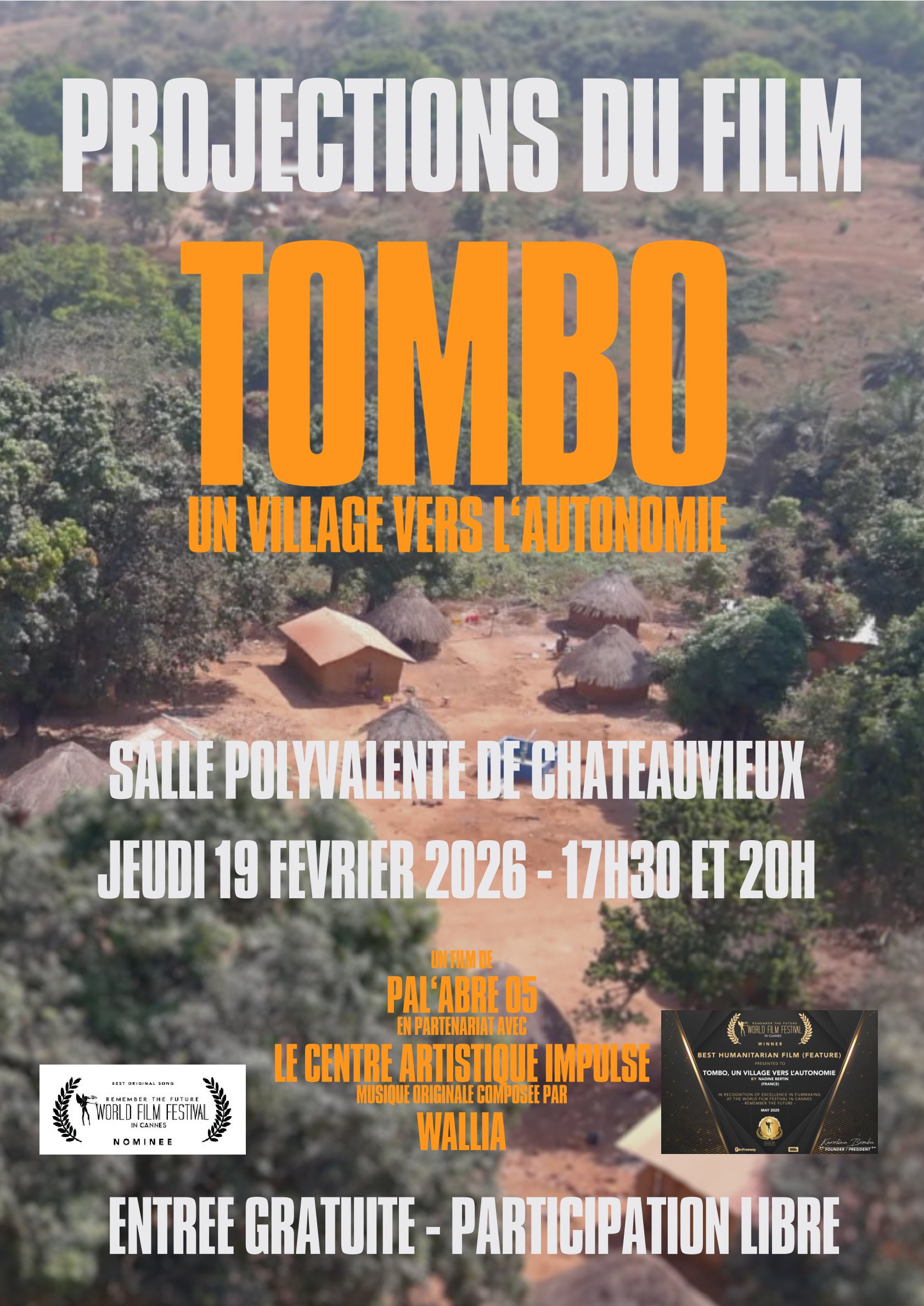 Projections film Tombo, un village vers l'autonomie