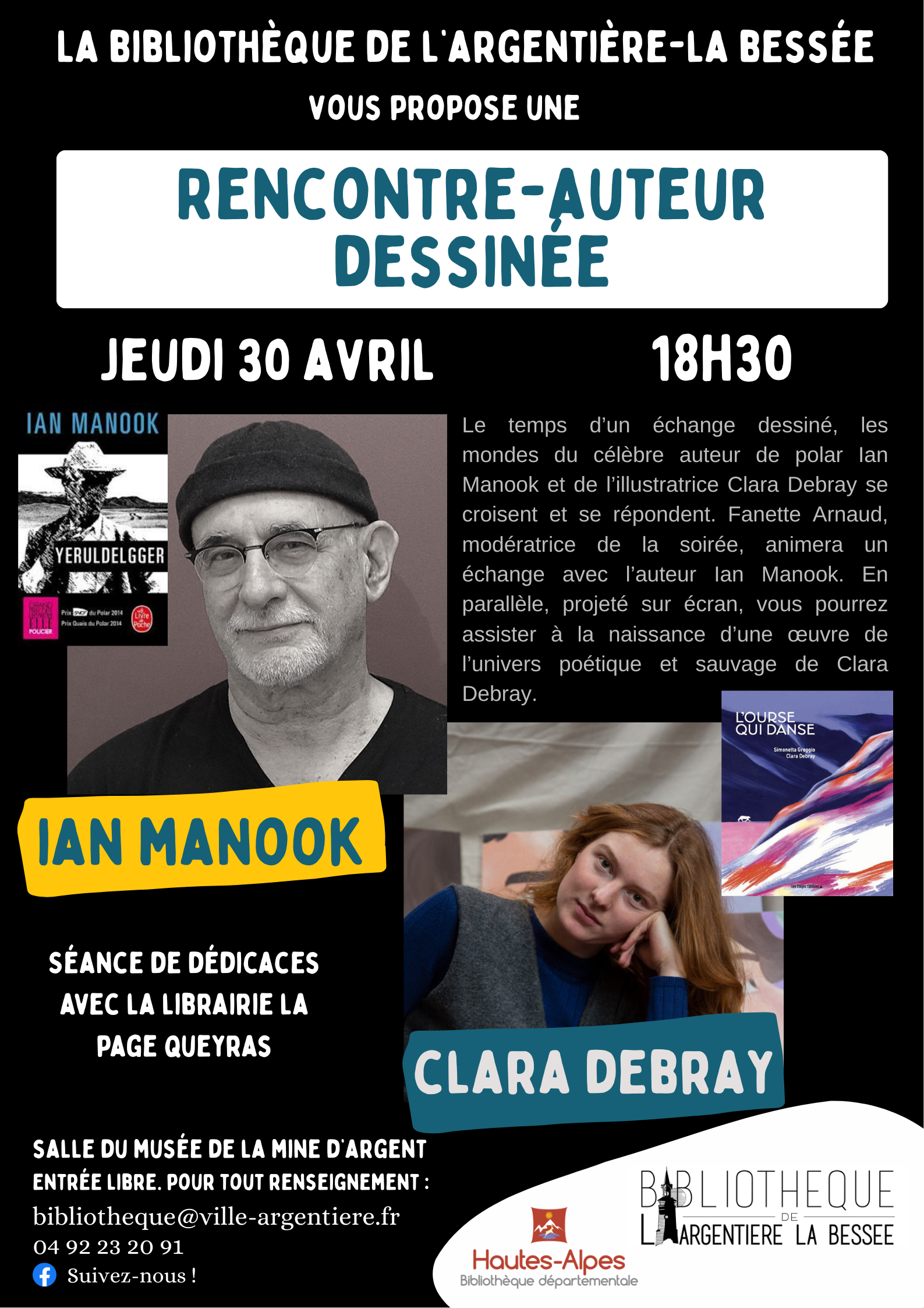 Rencontre-auteur dessin�e avec Ian Manook et Clara Debray