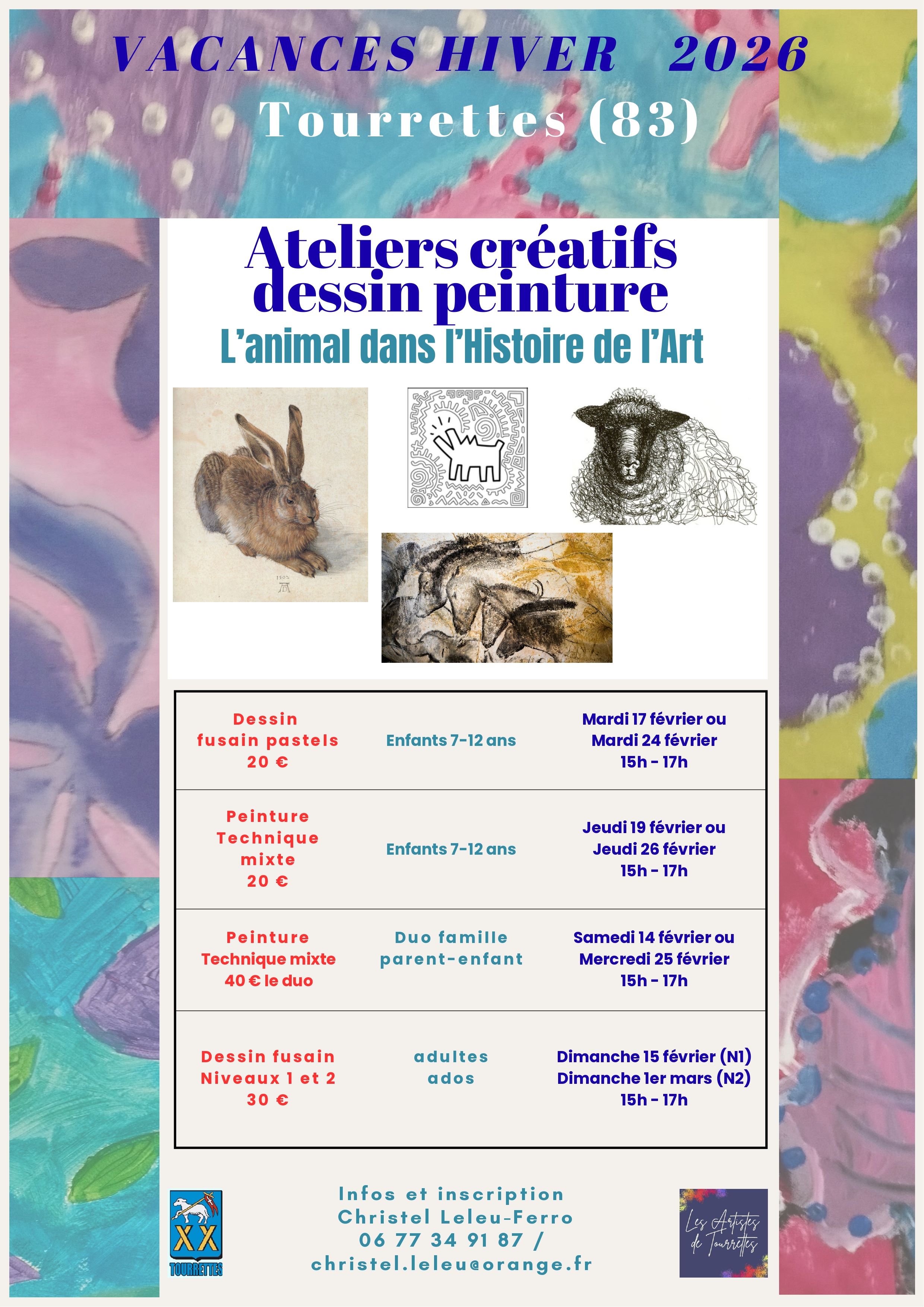 Ateliers cr�atifs dessin & peinture - Vacances de f�vrier