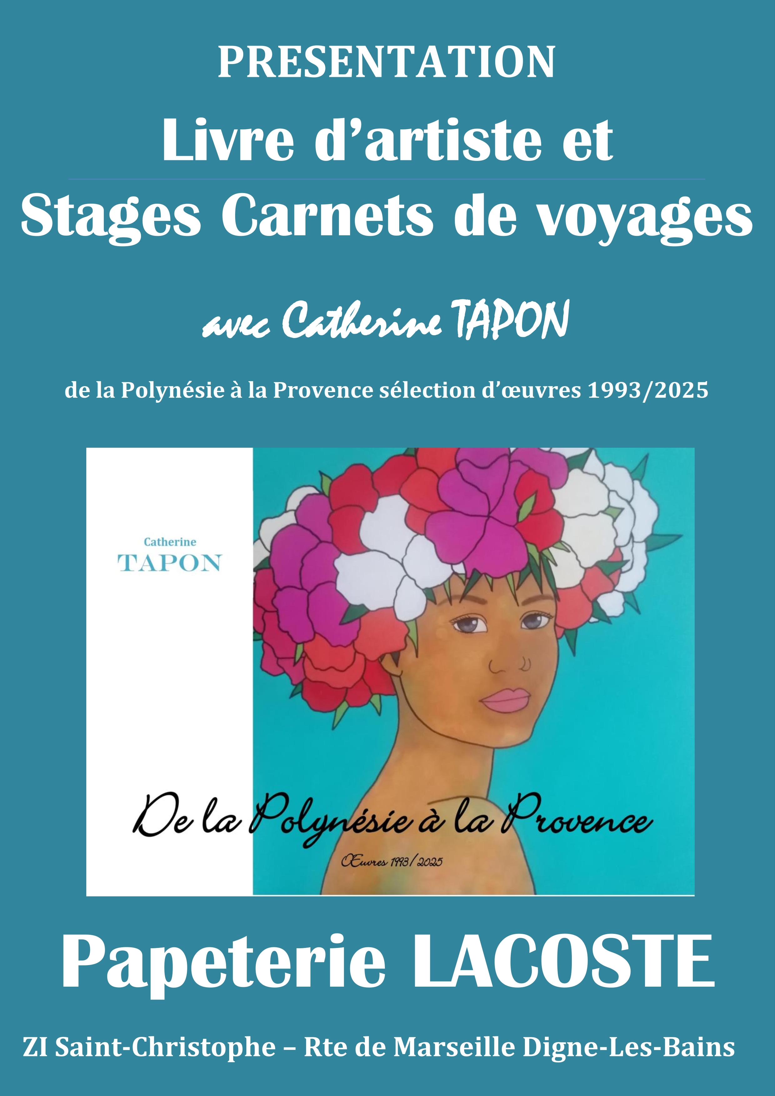 Pr�sentation - Livre d'Artiste de Catherine Tapon et stages Carnets de voyages