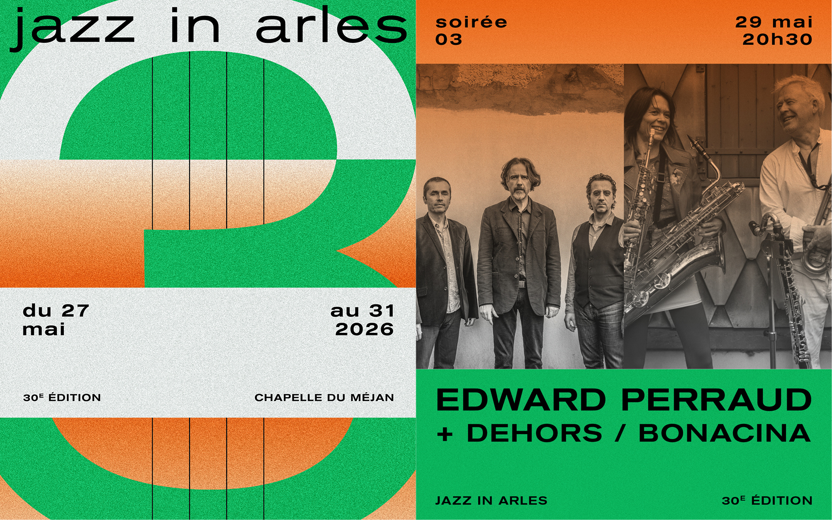 Jazz in Arles - Edward Perraud Trio + Laurent Dehors & C�line Bonacina