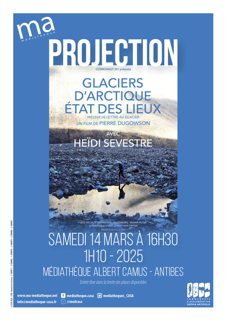 Projection 'Glaciers d'arctique �tat des lieux'