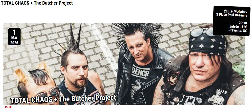 Total Chaos et the Butcher Project
