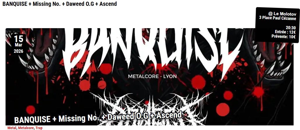 Banquise + Missing No. + Daweed O.G + Ascend