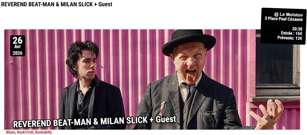 Reverend beat - man & Milan Slick + Guest