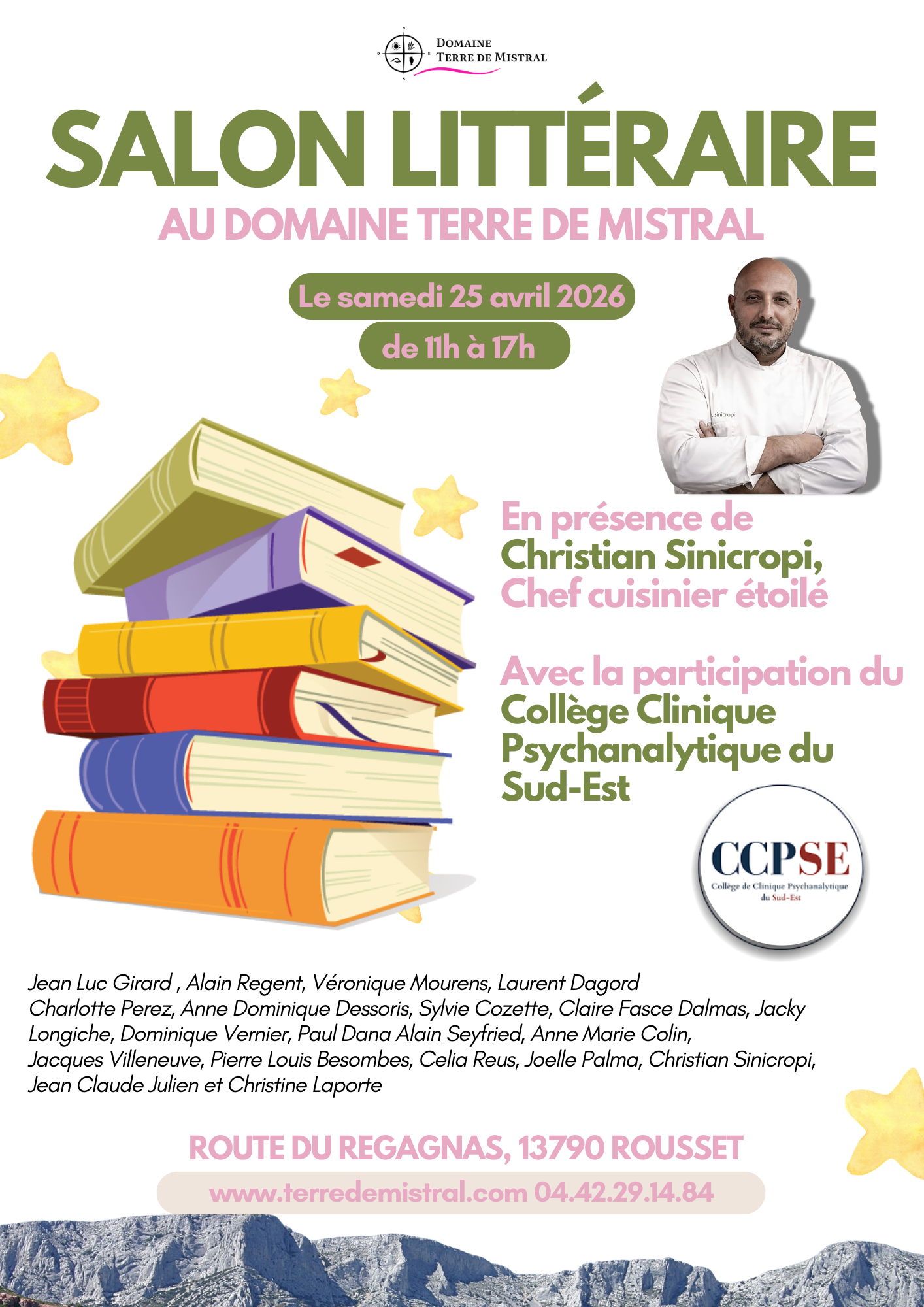 Salon litt�raire au Domaine Terre de Mistral