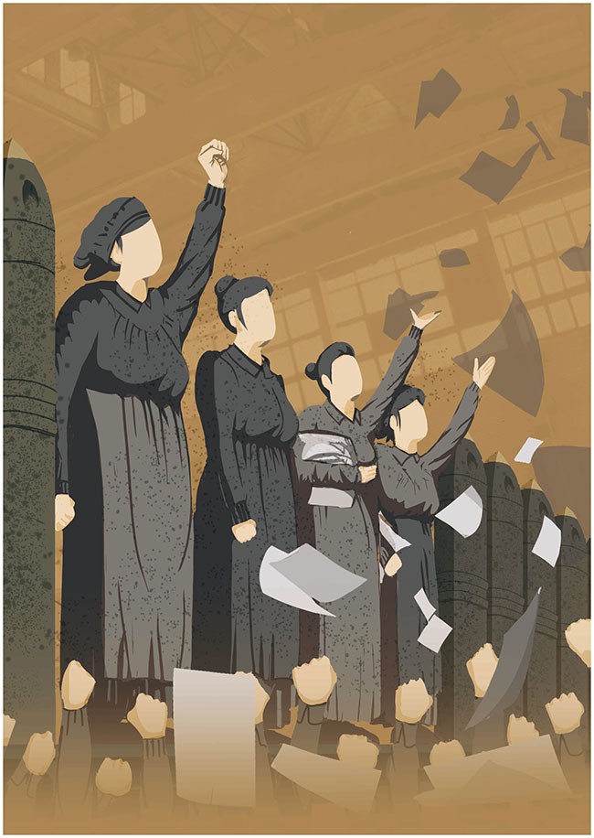 Les filles aux mains jaunes