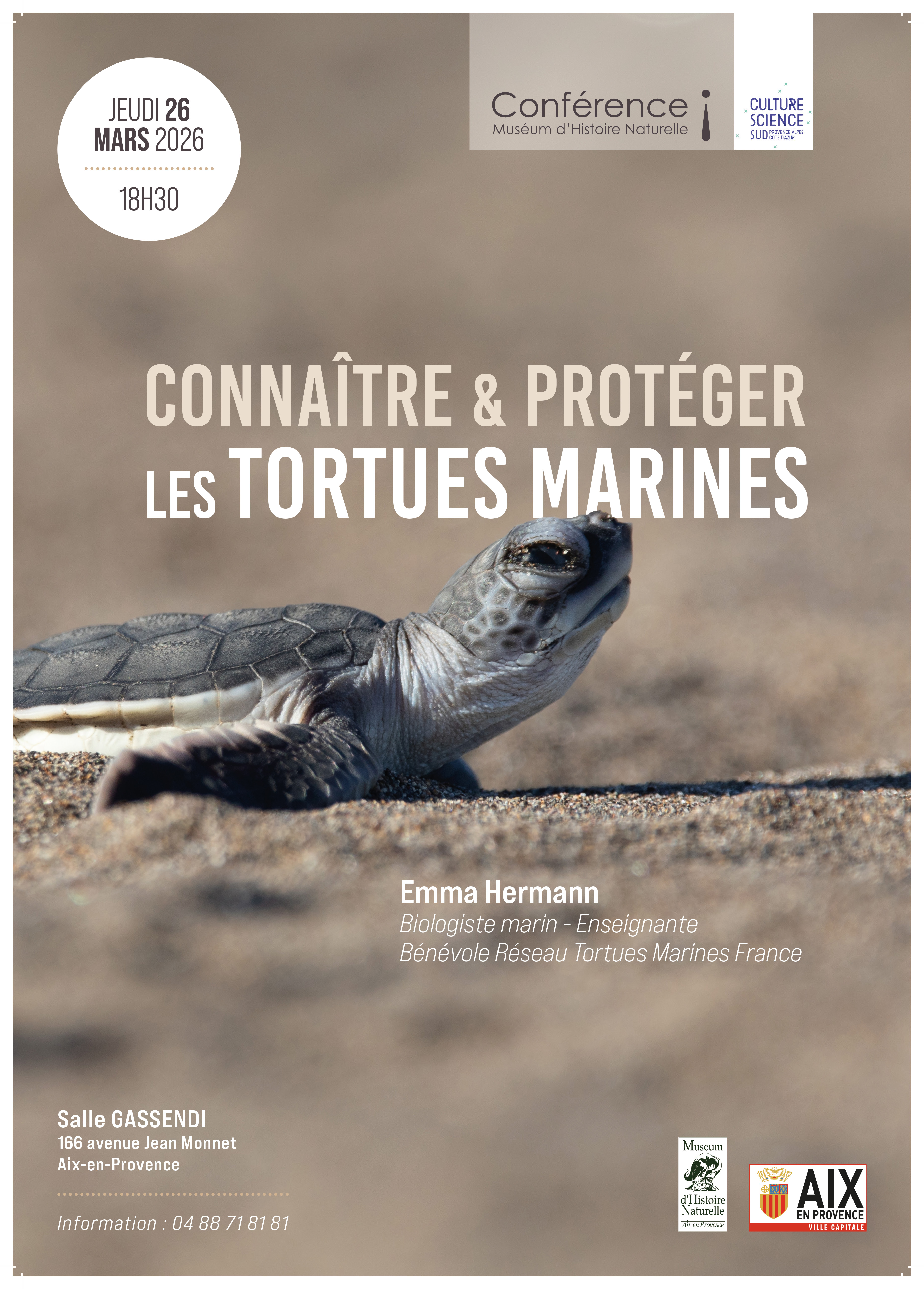 Conf�rence : Conna�tre et prot�ger les tortues marines
