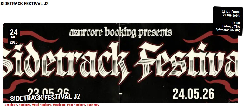 Sidetrack festival - Jour 2 -