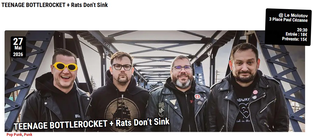Teenage Bottlerocket + Rats don't sink