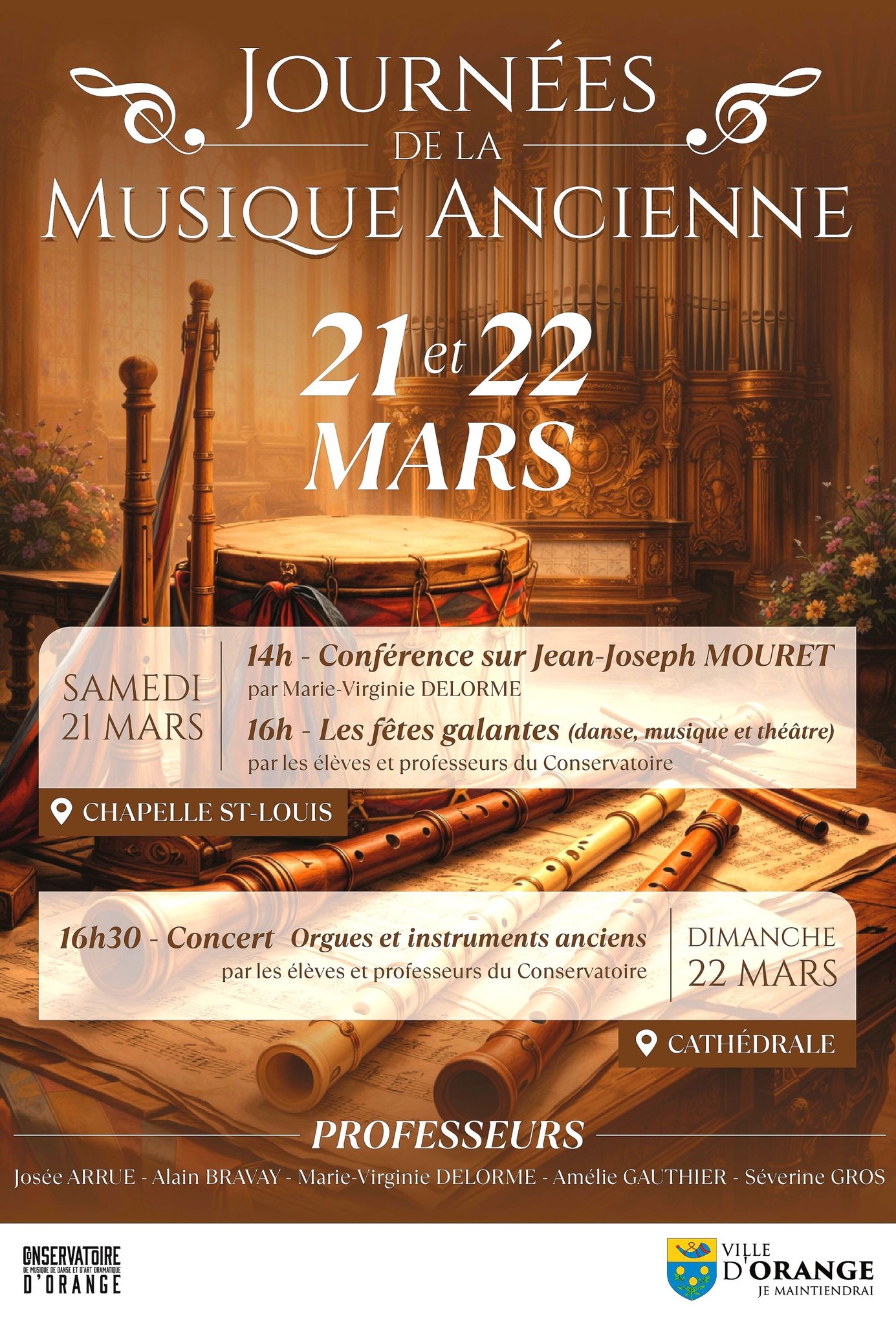 Journ�es de la musique ancienne - Concert Orgues et instruments anciens