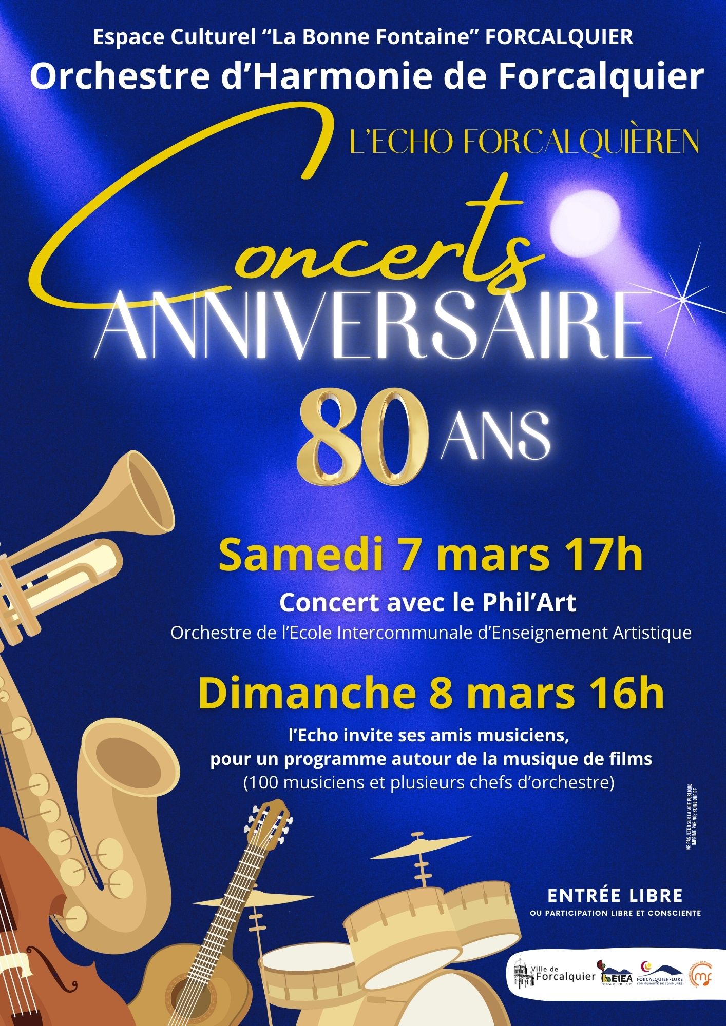Concert anniversaire 80 ans