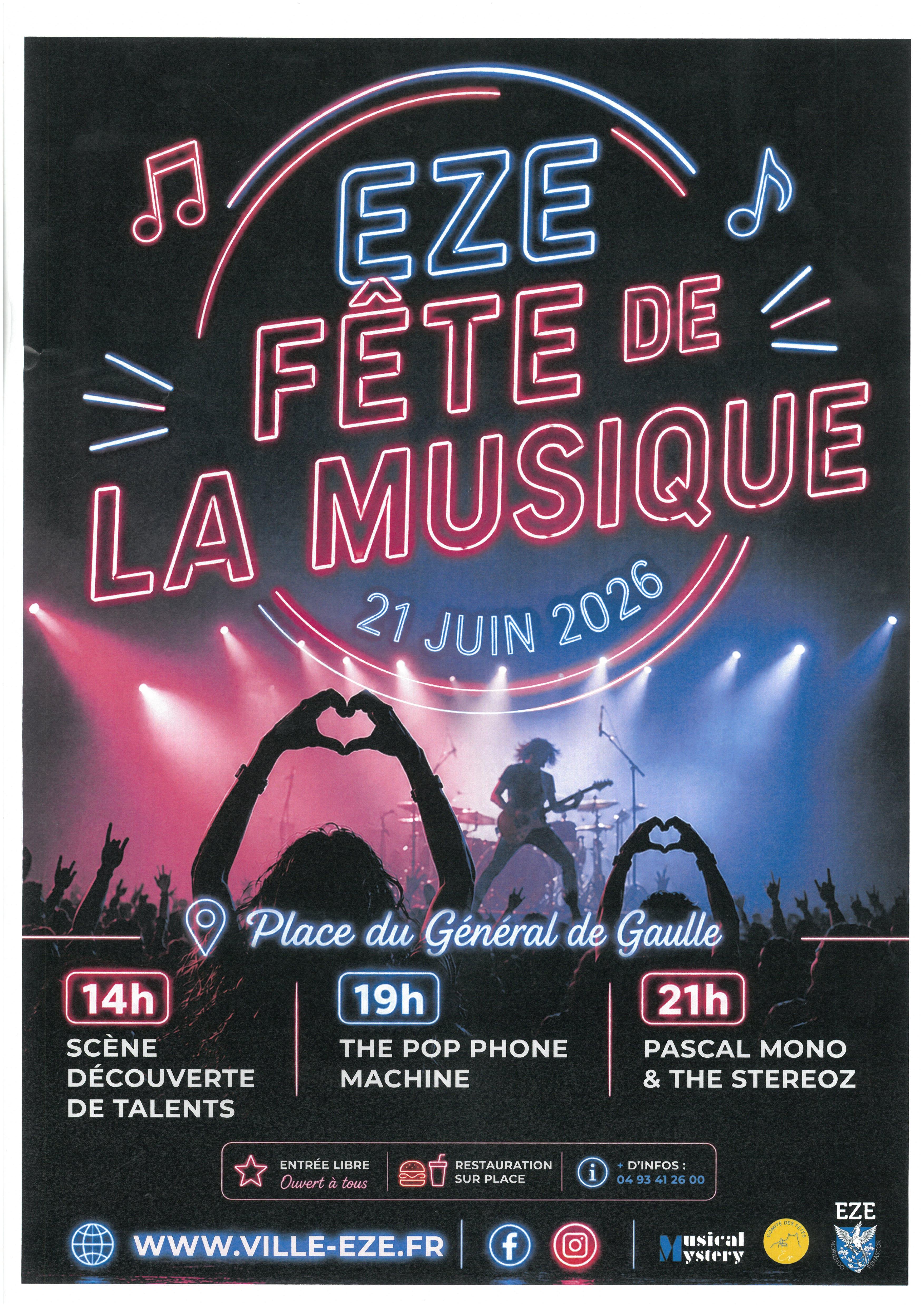 F�te de la Musique 2026 - Eze