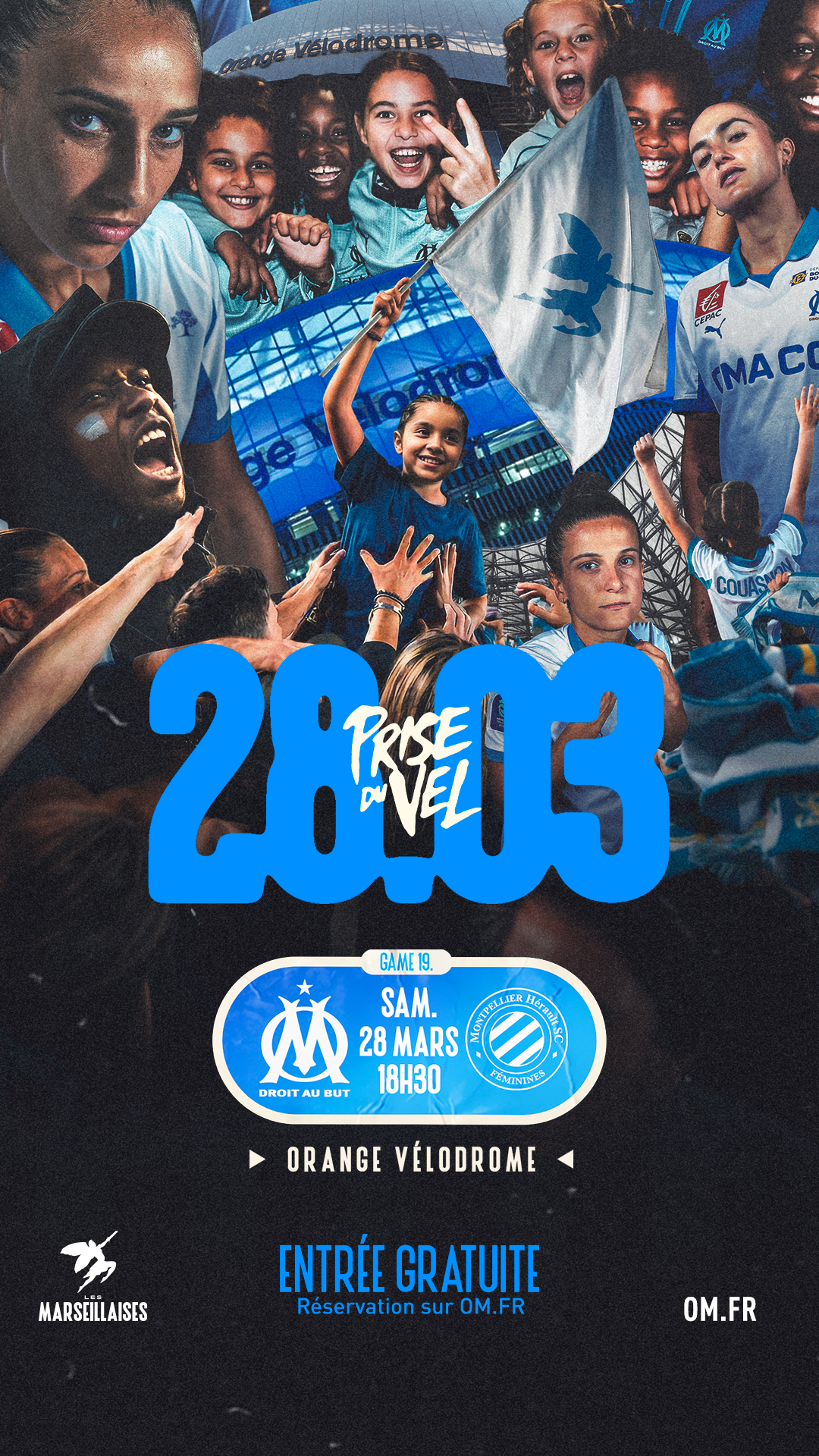 Olympique de Marseille (f�minines) vs Montpellier HSCF