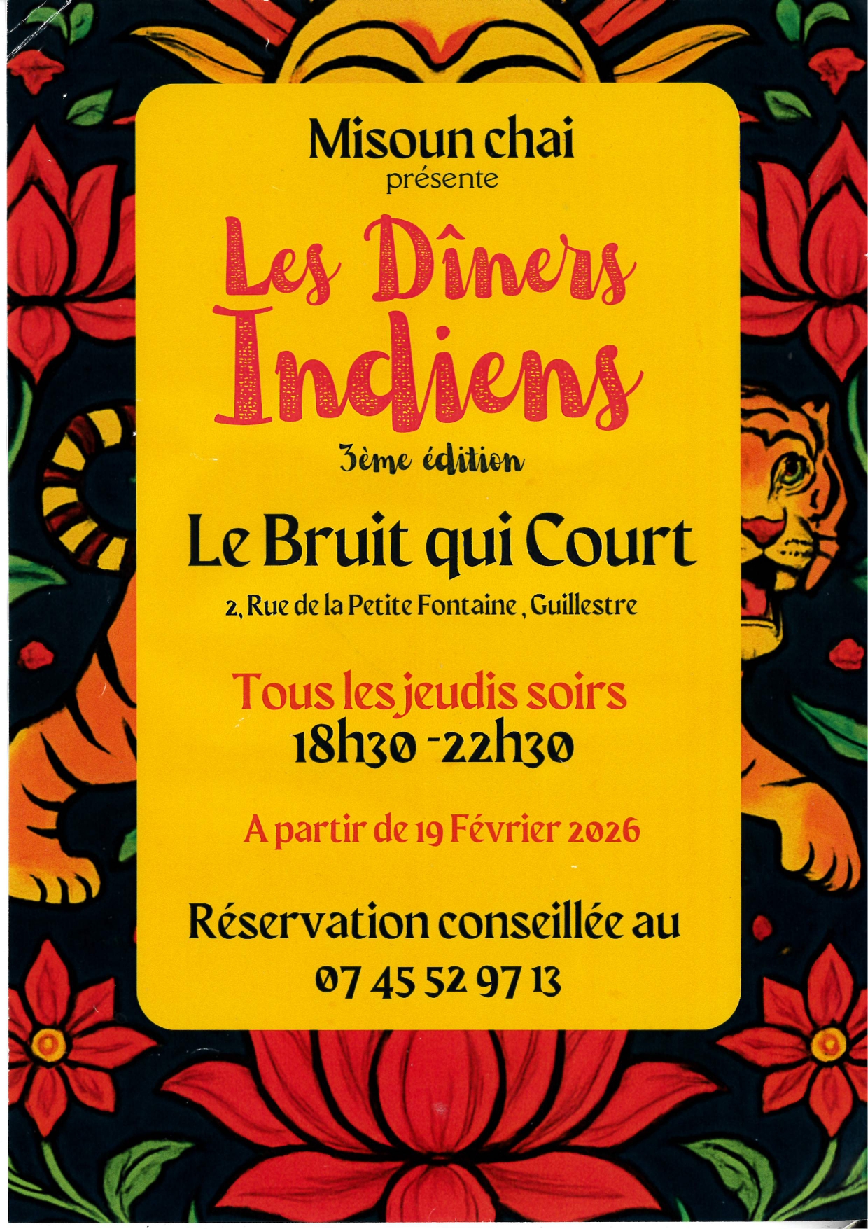 Les d�ners indiens