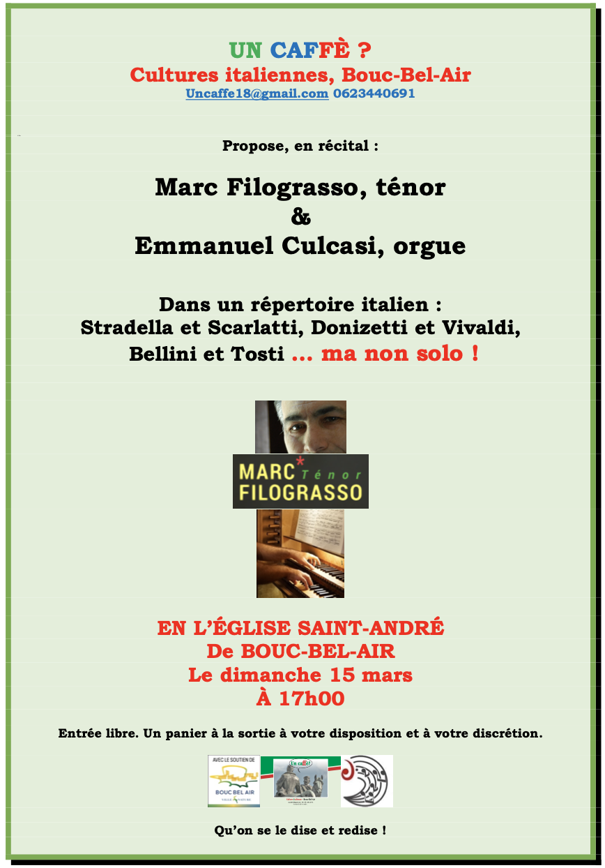 R�CITAL T�NOR ORGUE avec Marc Filograsso