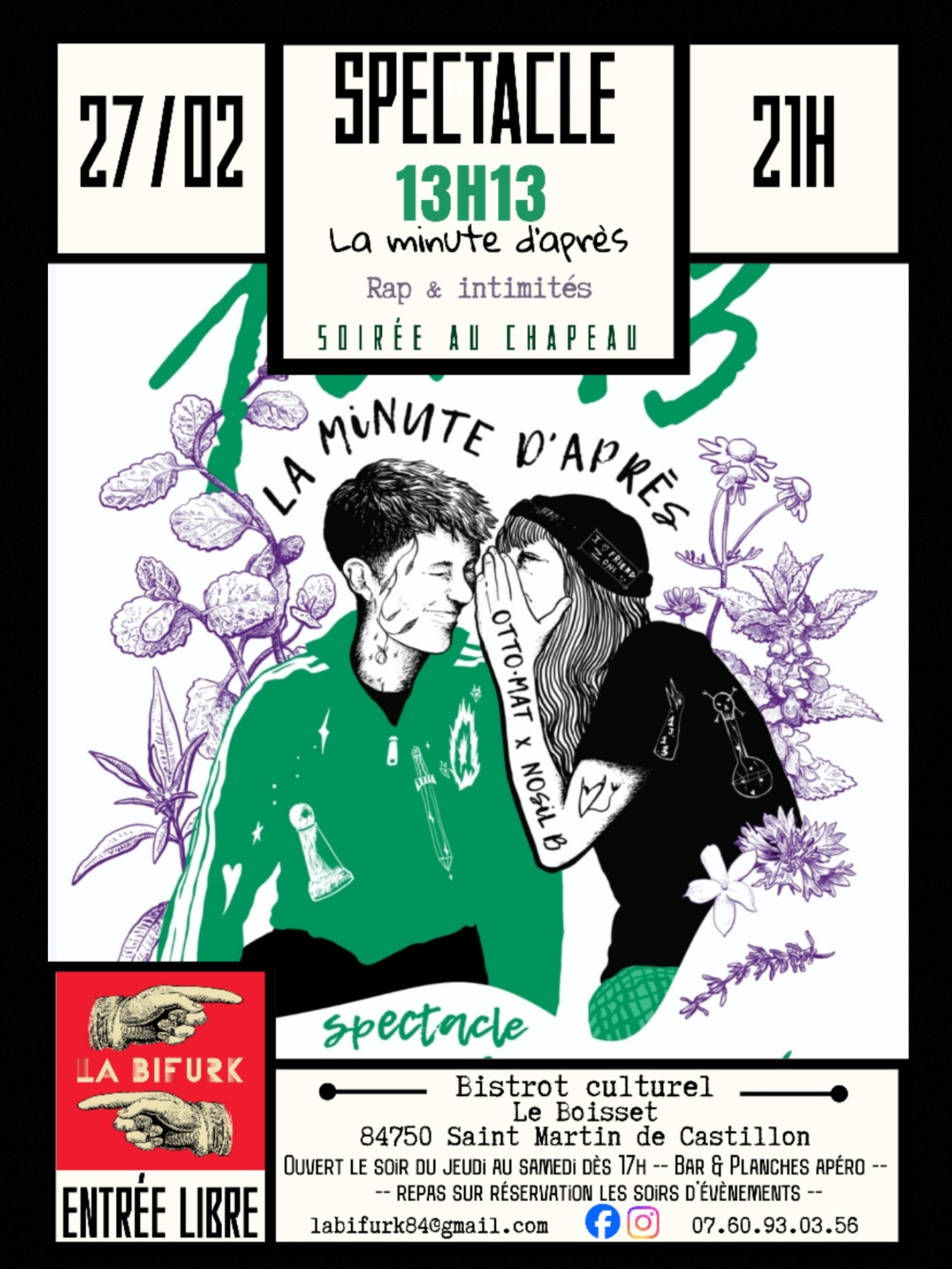 SPECTALE DE RAP & D'INTIMIT� 