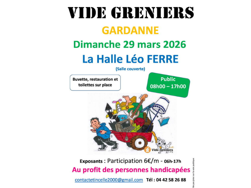Vide Grenier de l'association Etincelle 2000