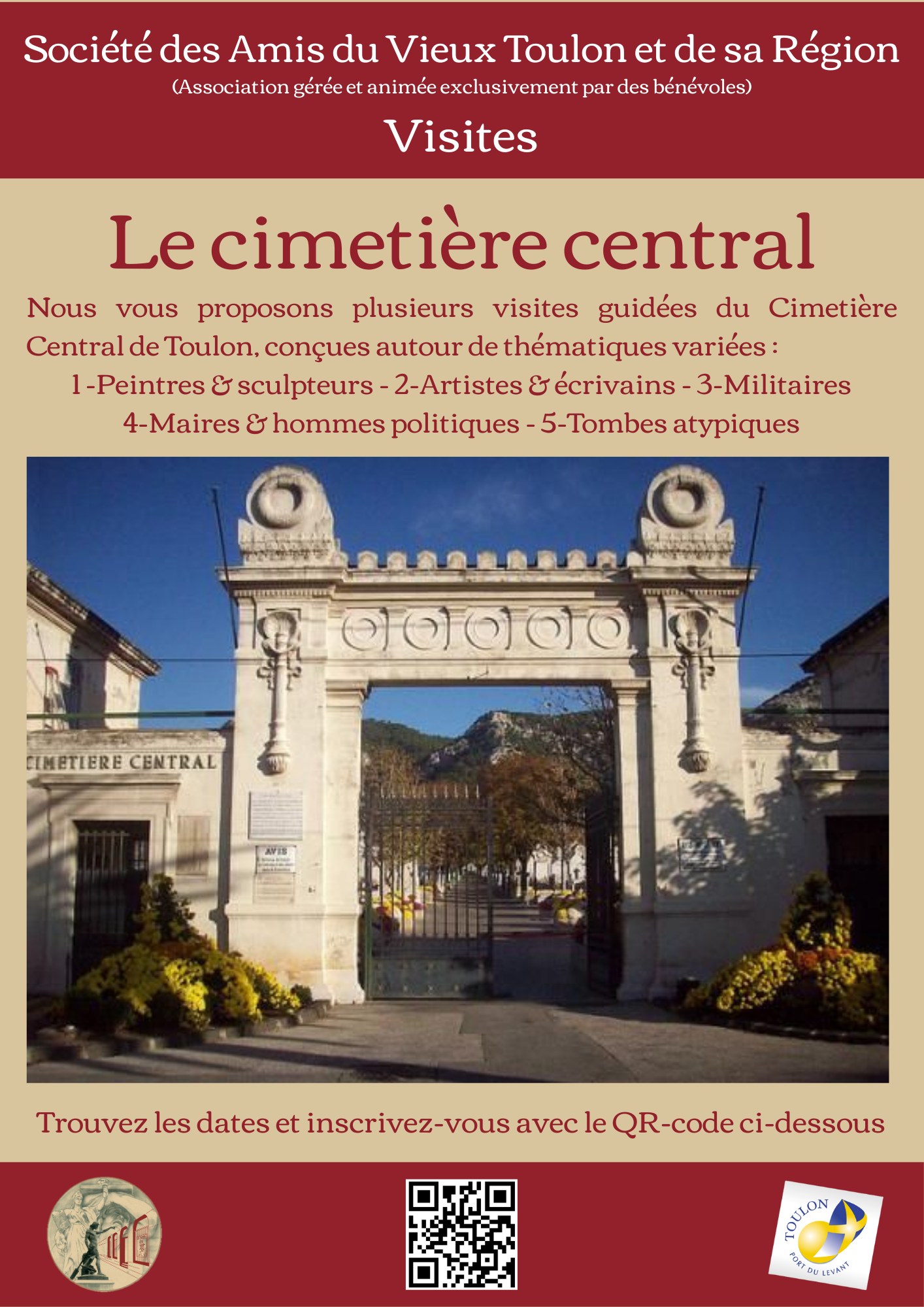 Visite comment�e du cimeti�re central 
