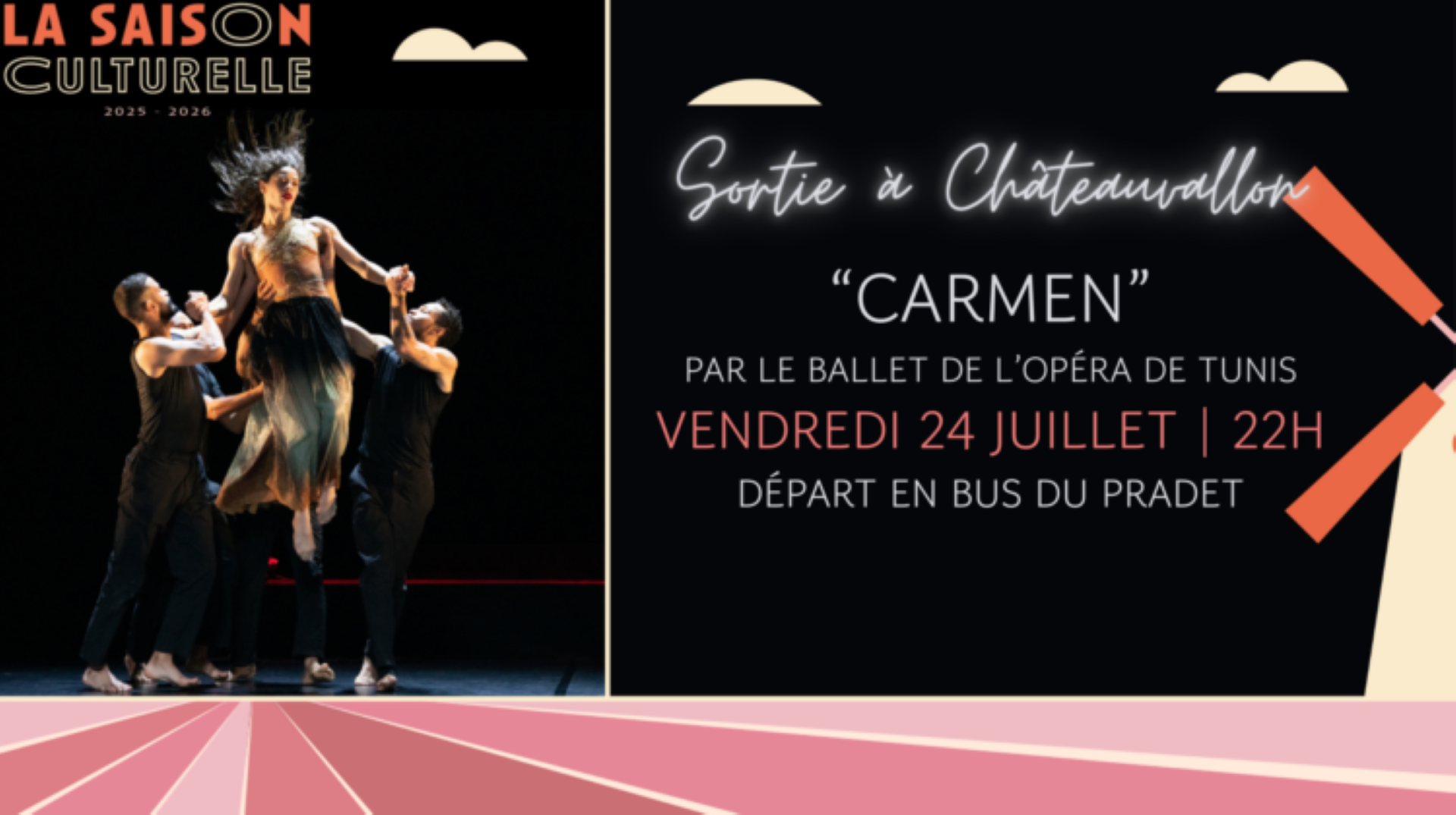 Sortie � Ch�teauvallon - Danse : � Carmen � par le Ballet de l�Op�ra de Tunis