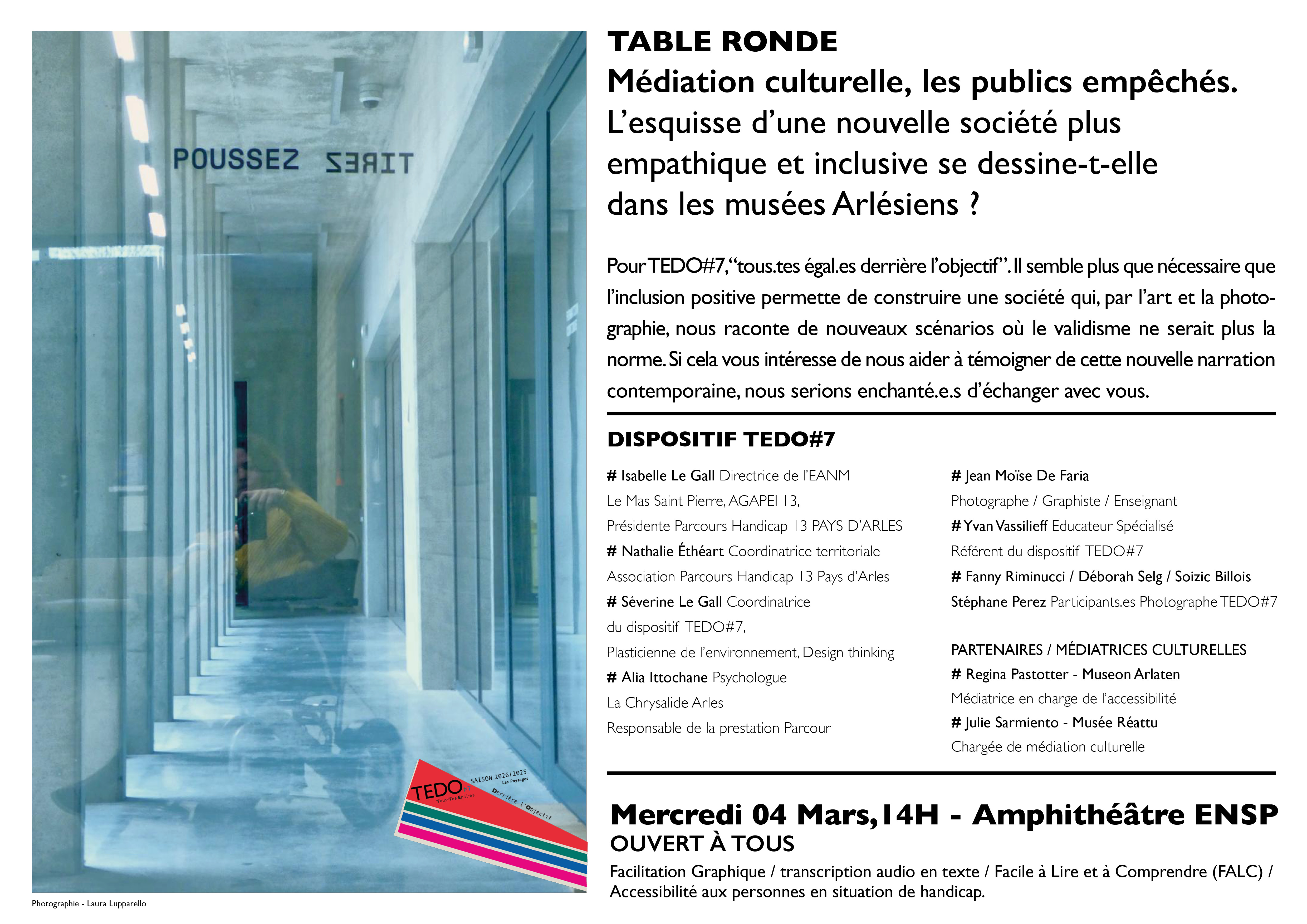 Table Ronde organis�e par le collectif TEDO#7 M�diation culturelle, les publics emp�ch�s.