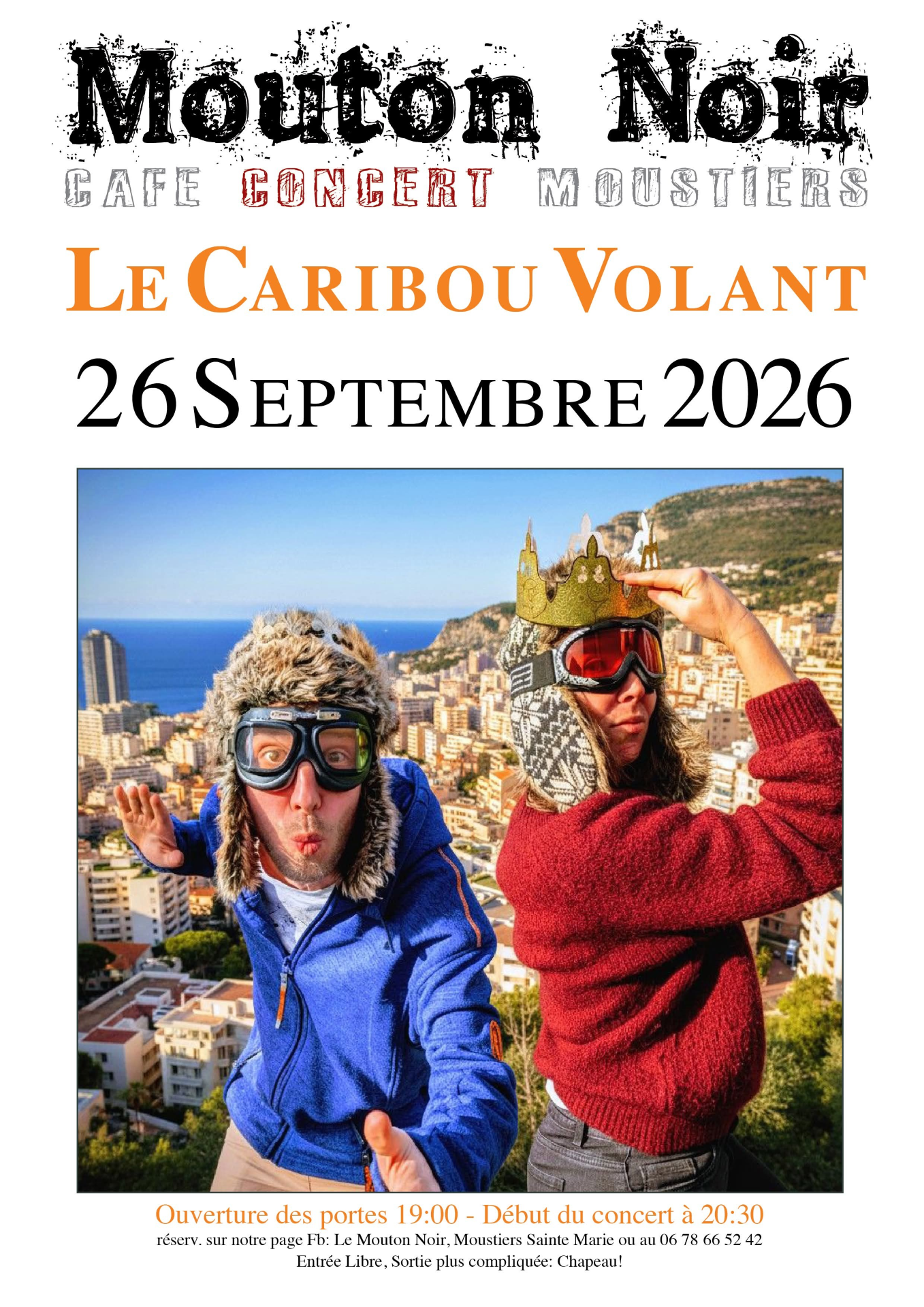 Le Caribou Volant en concert au Mouton Noir