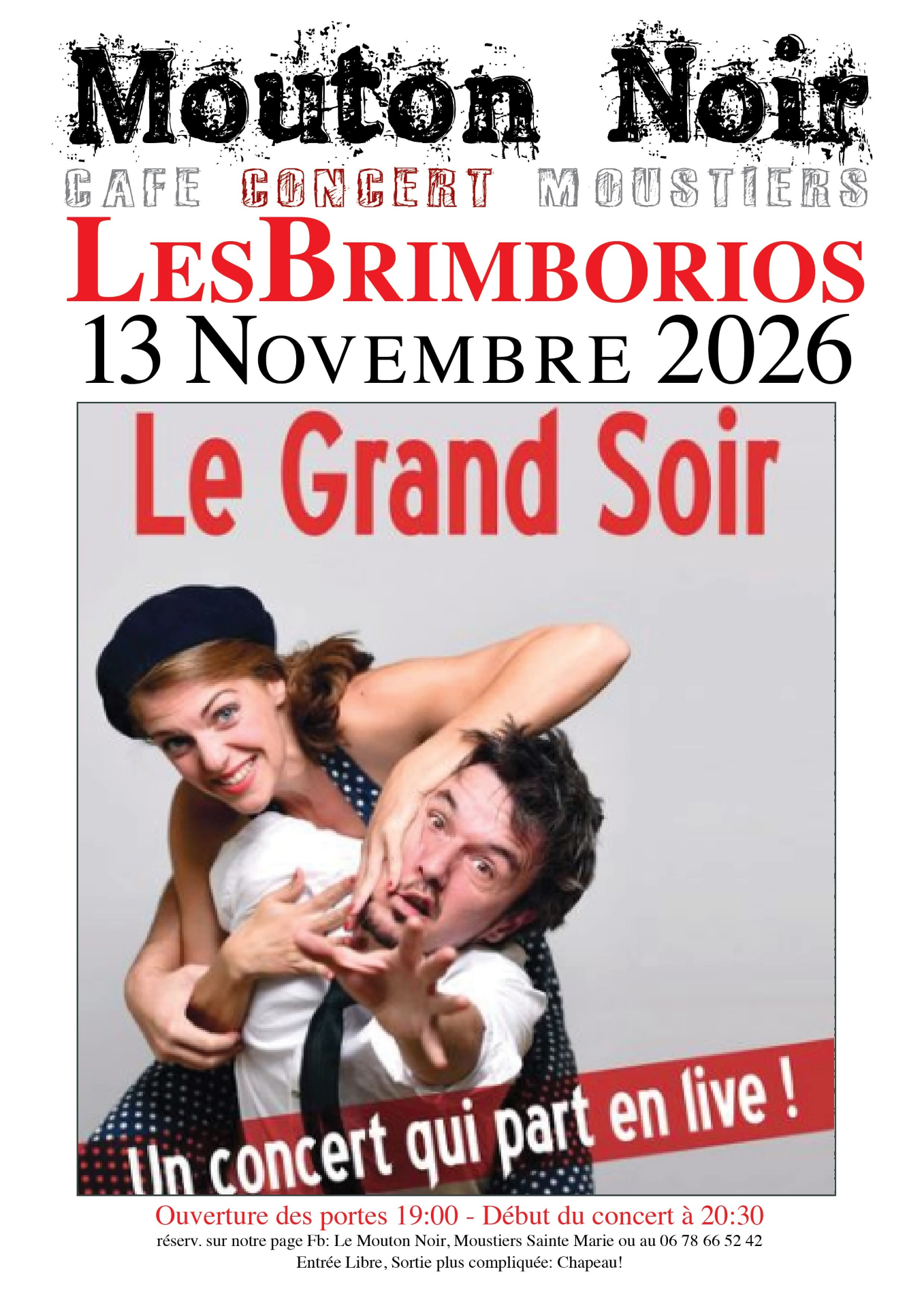 Les Brimborios en concert au Mouton Noir