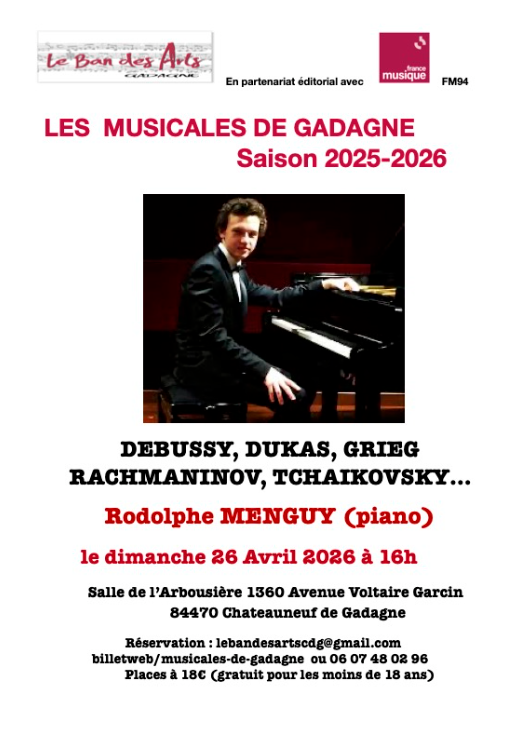 Les Musicales de Gadagne Rodolphe MENGUY