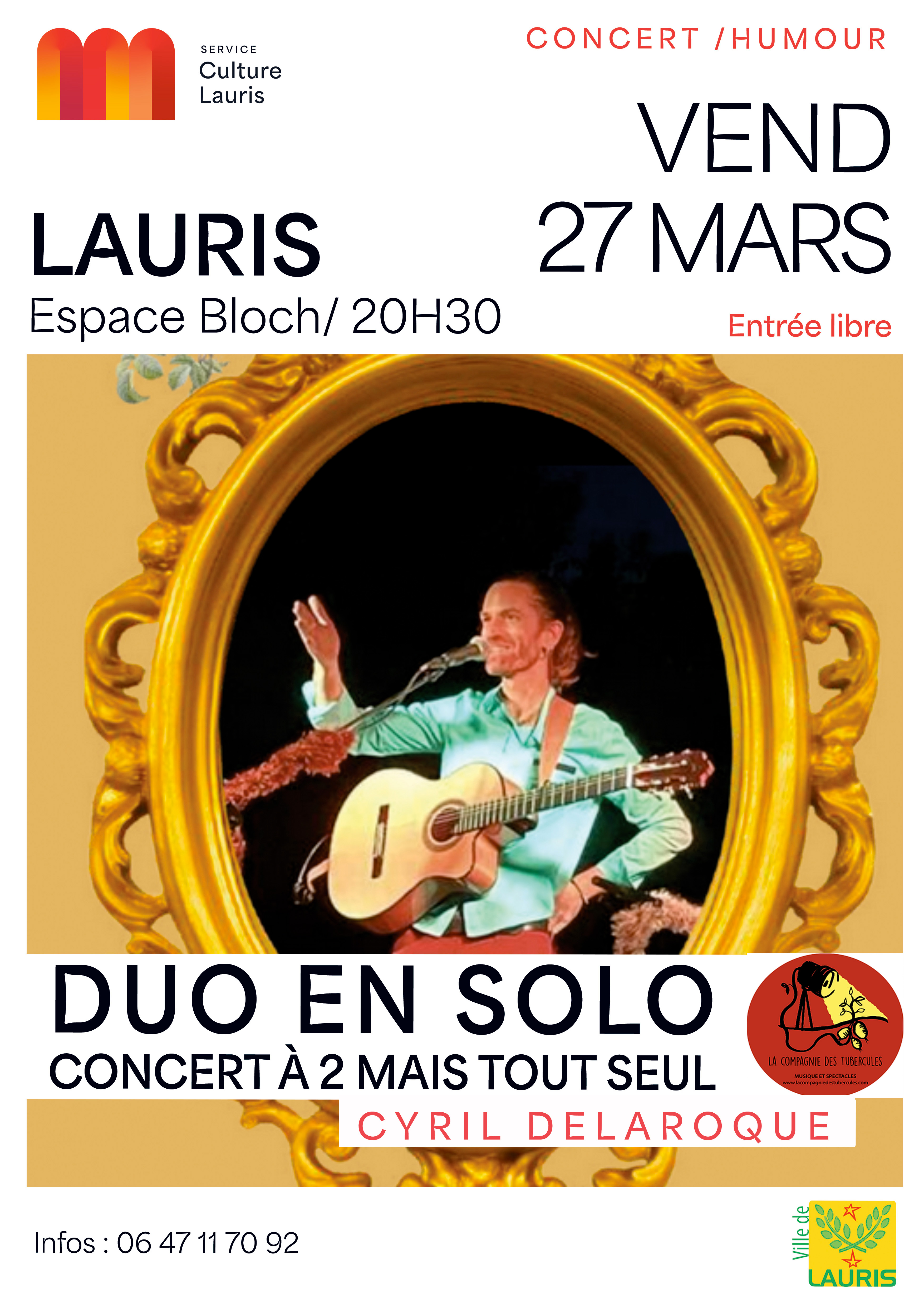 Concert/spectacle - Duo en Solo, Concert � 2� mais tout seul !  par Cyril Laroque