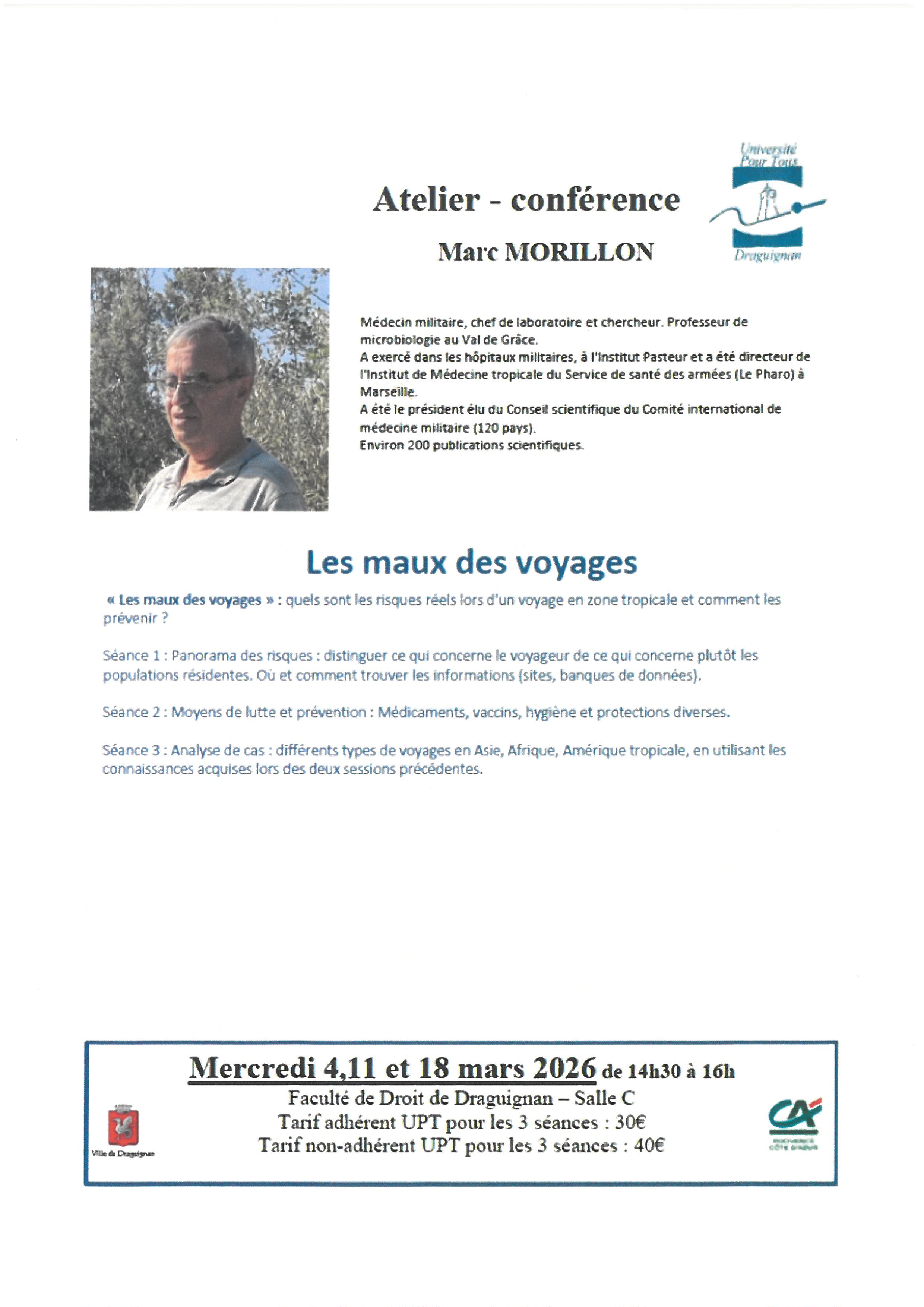 Atelier - Conf�rence Marc Morillon