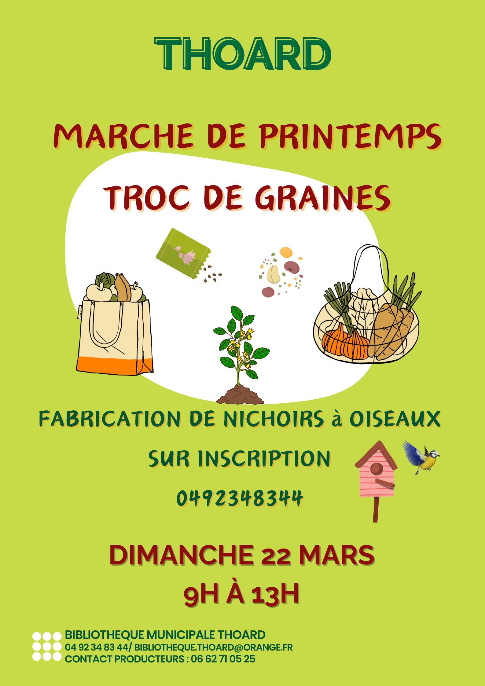 March� de printemps et troc de graines