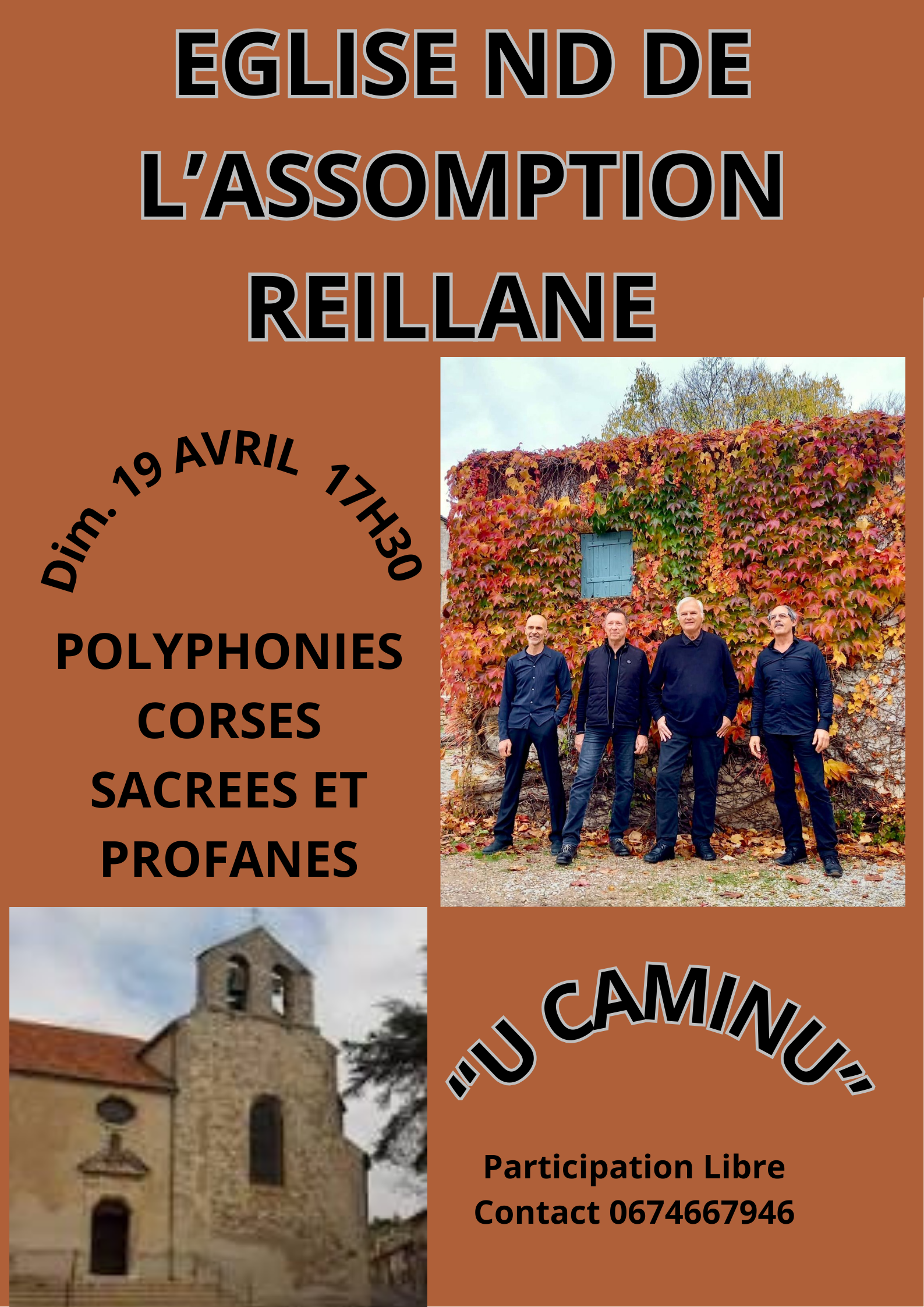 Concert de polyphonies corses avec le groupe 