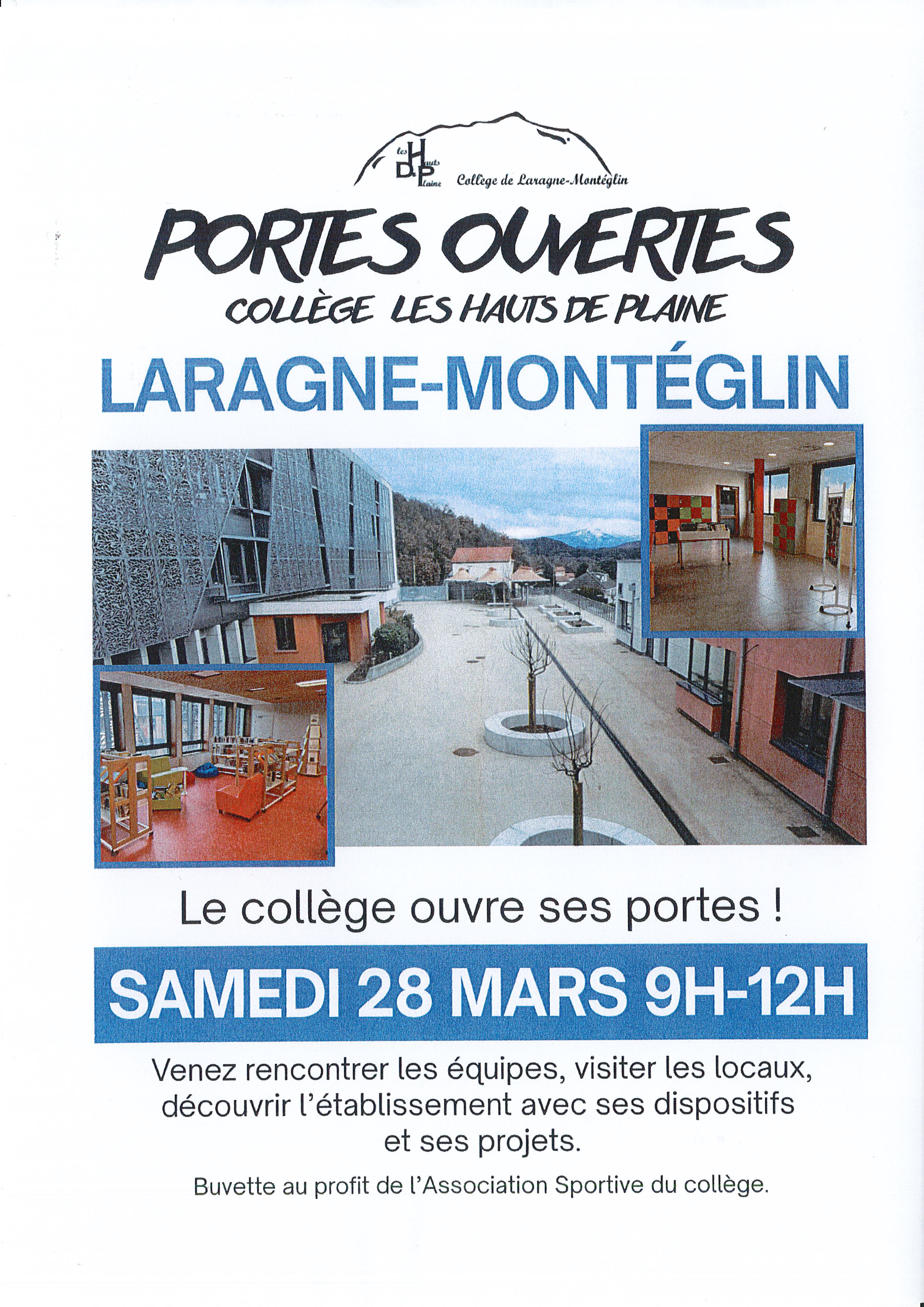 Matin�e portes ouvertes au coll�ge Les Hauts de Plaine