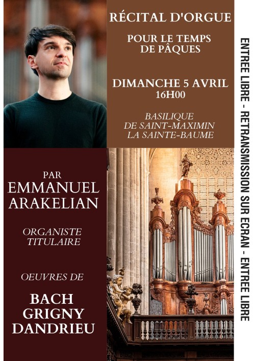 Concert : Pour le temps de P�ques - R�cital d'orgue