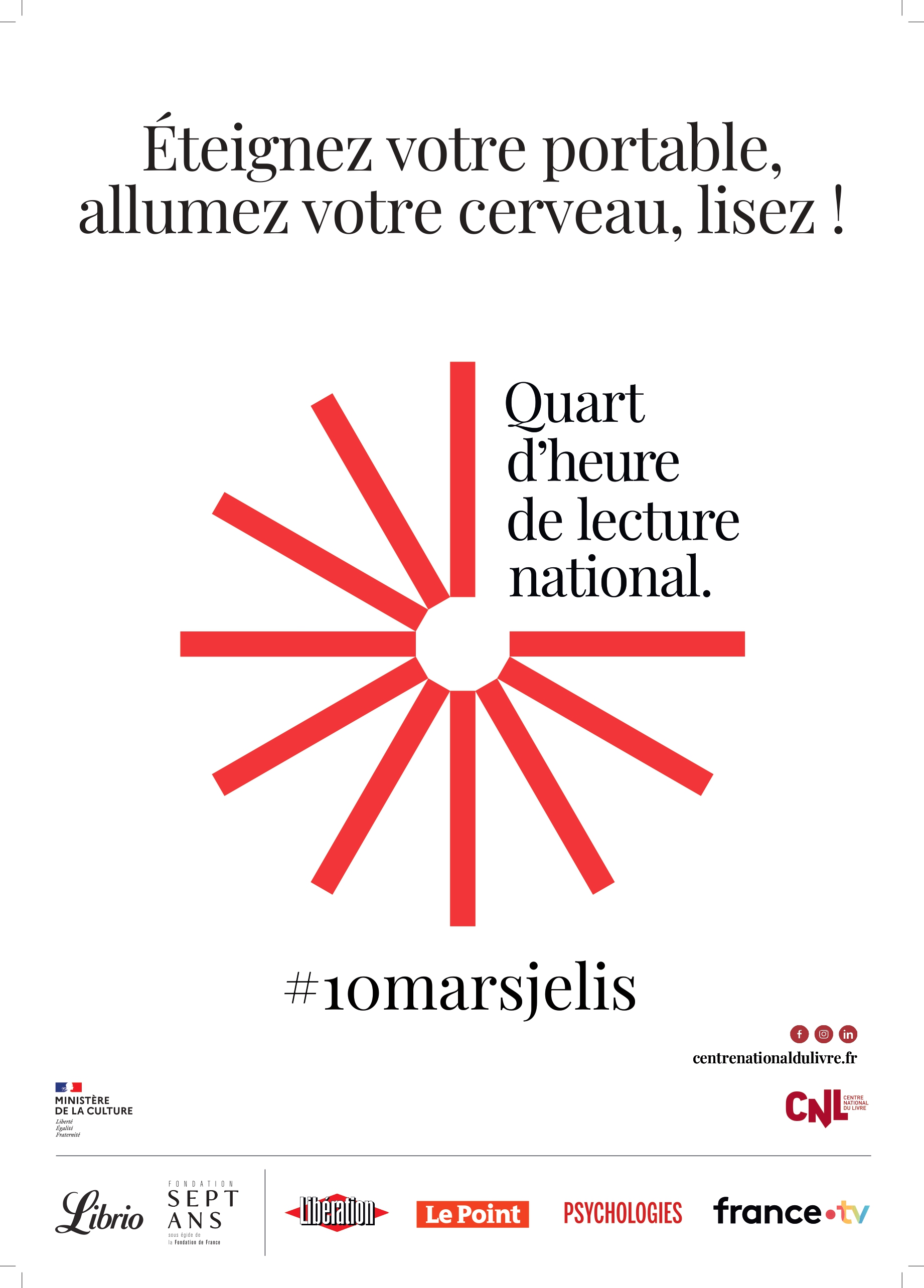Quart d'heure de lecture national - Hangar � Livres