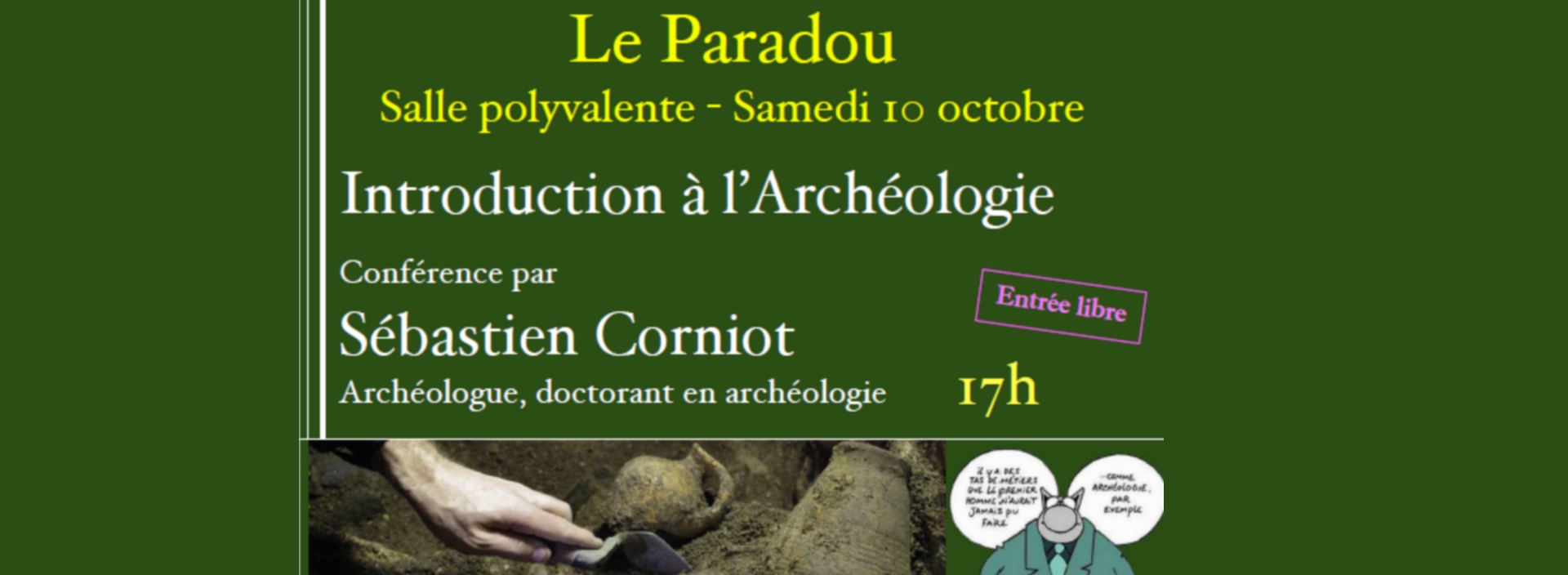 Conf�rence � Introduction � l�arch�ologie � � Paradou