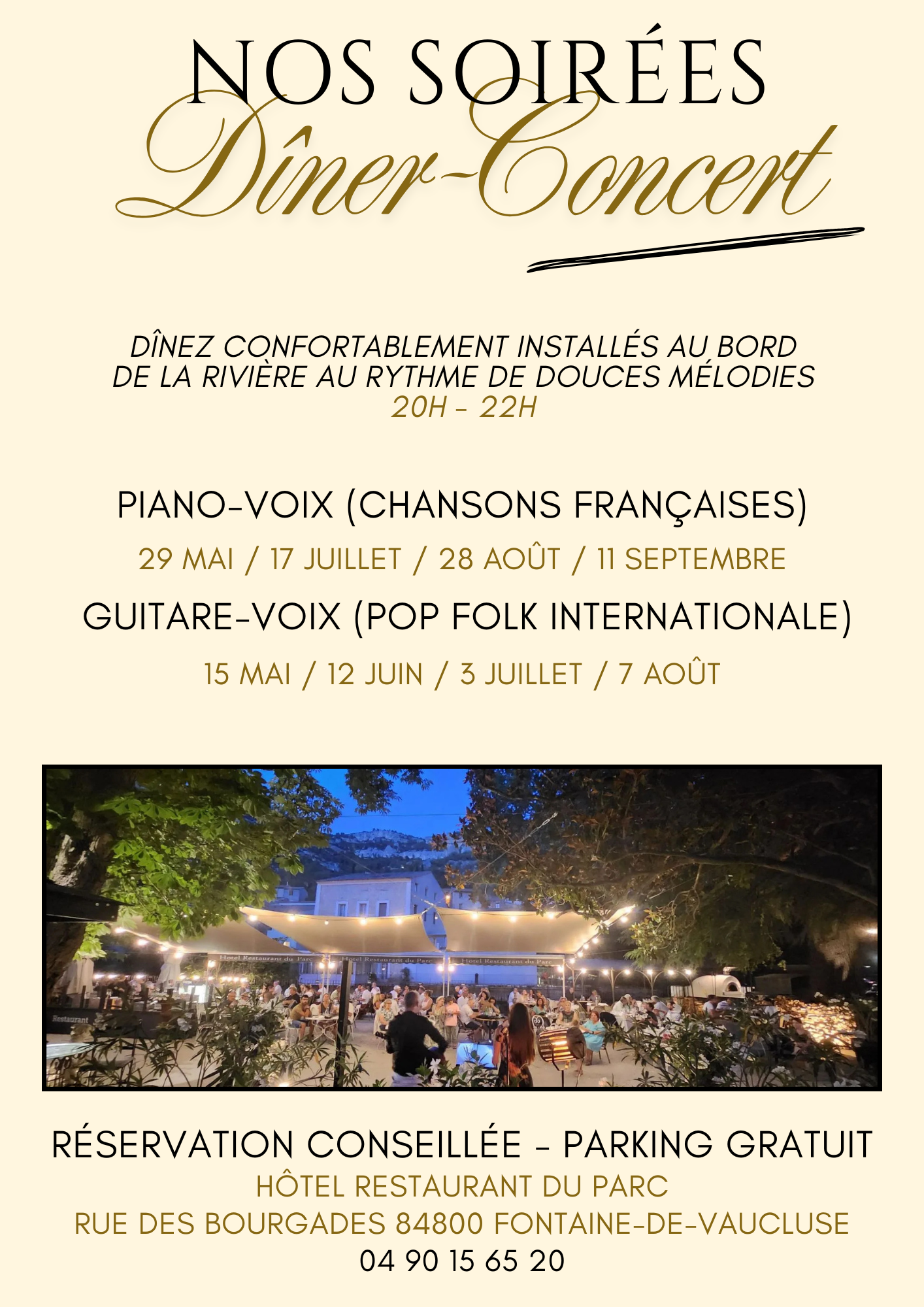 D�ner-Concert Duo Piano-Voix
