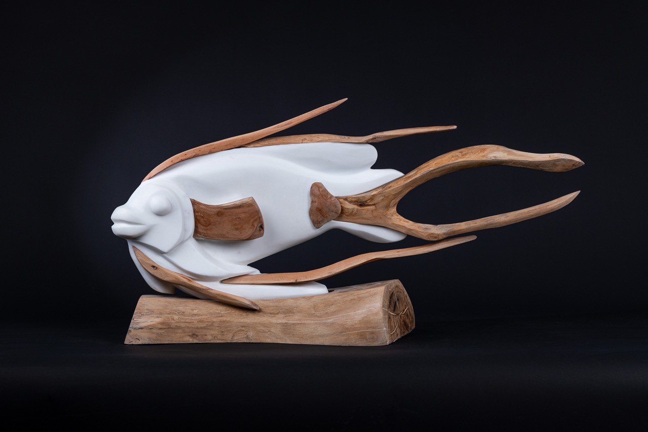 Exposition du Lavoir Vasserot - Les quatre saisons de l�Atelier Blu - Les sculptures de C�cile de Kock