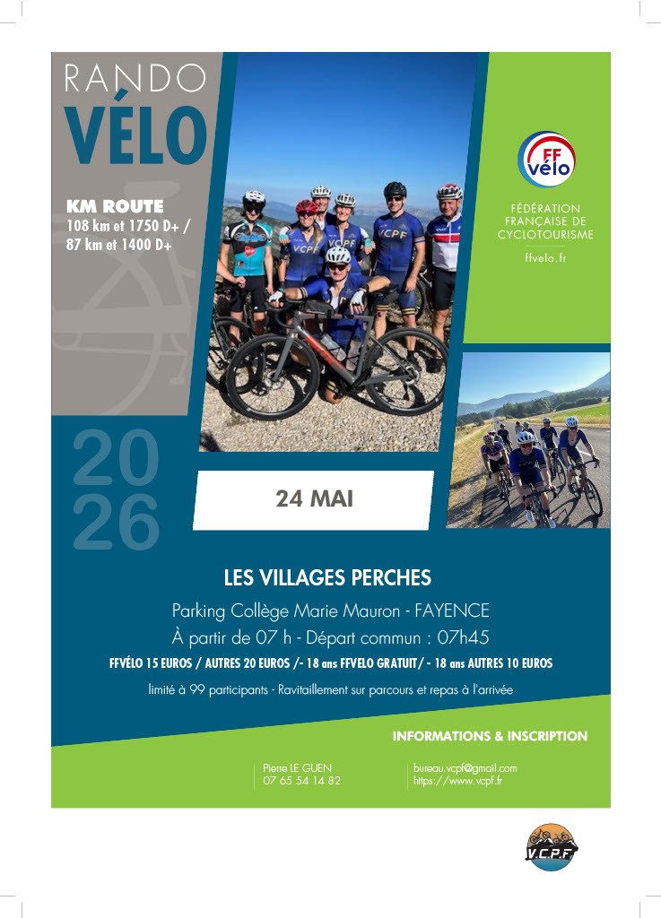 Randonn�e cyclotouriste Les Villages Perch�s