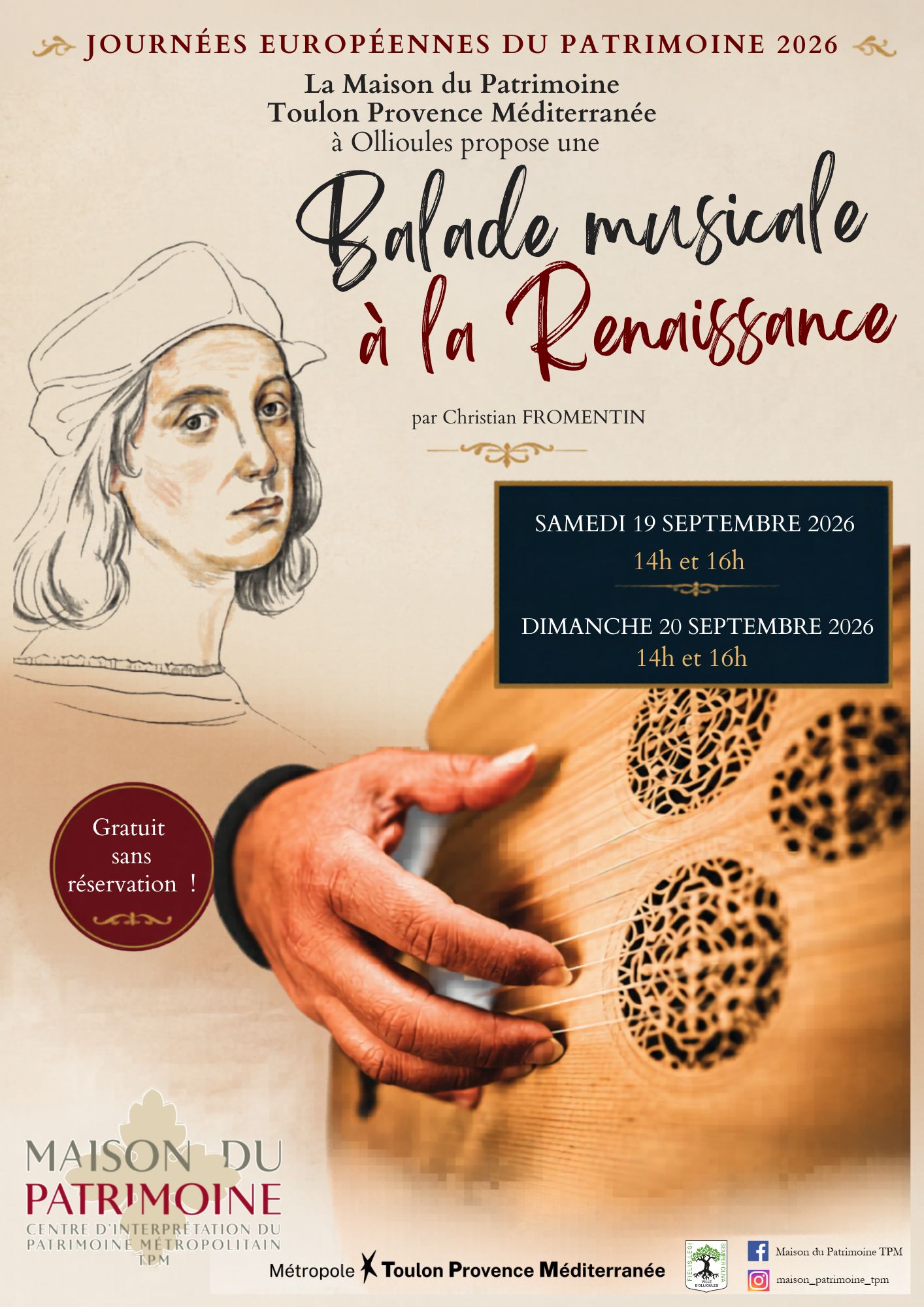 Balade musicale � la Renaissance par Christian Fromentin dans le cadre des Journ�es Europ�ennes du Patrimoine #JEP2026