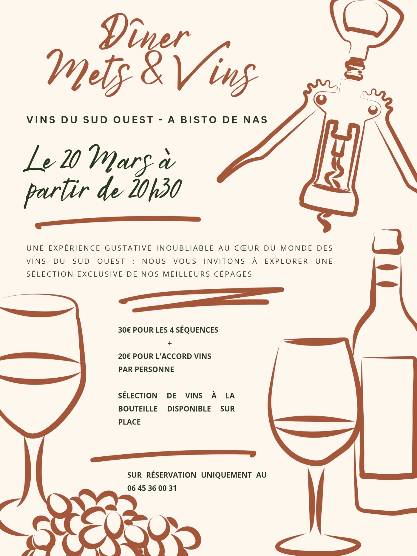 D�ner mets & vins du Sud Ouest