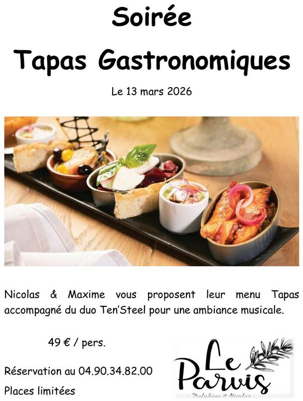 Soir�e Tapas gastronomiques