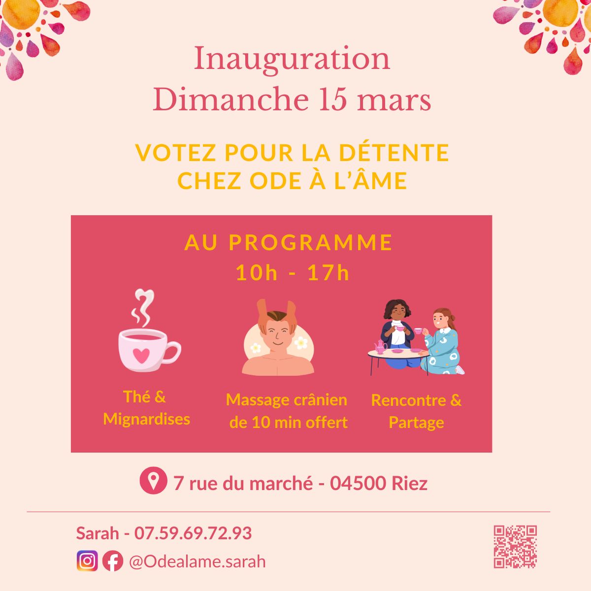 Inauguration Ouverture de Ode � l'�me
