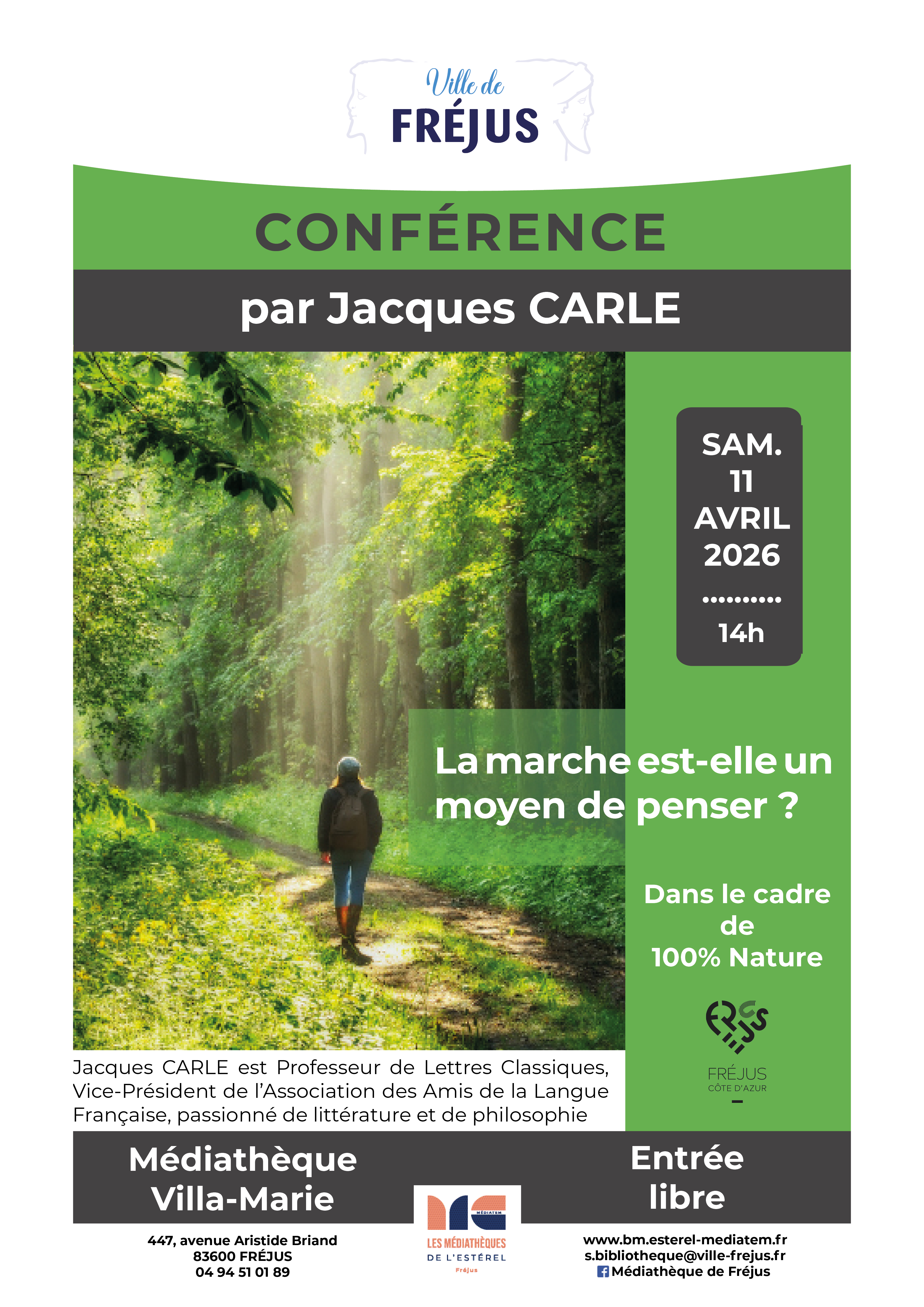 Conf�rence : La marche est-elle un moyen de penser ?