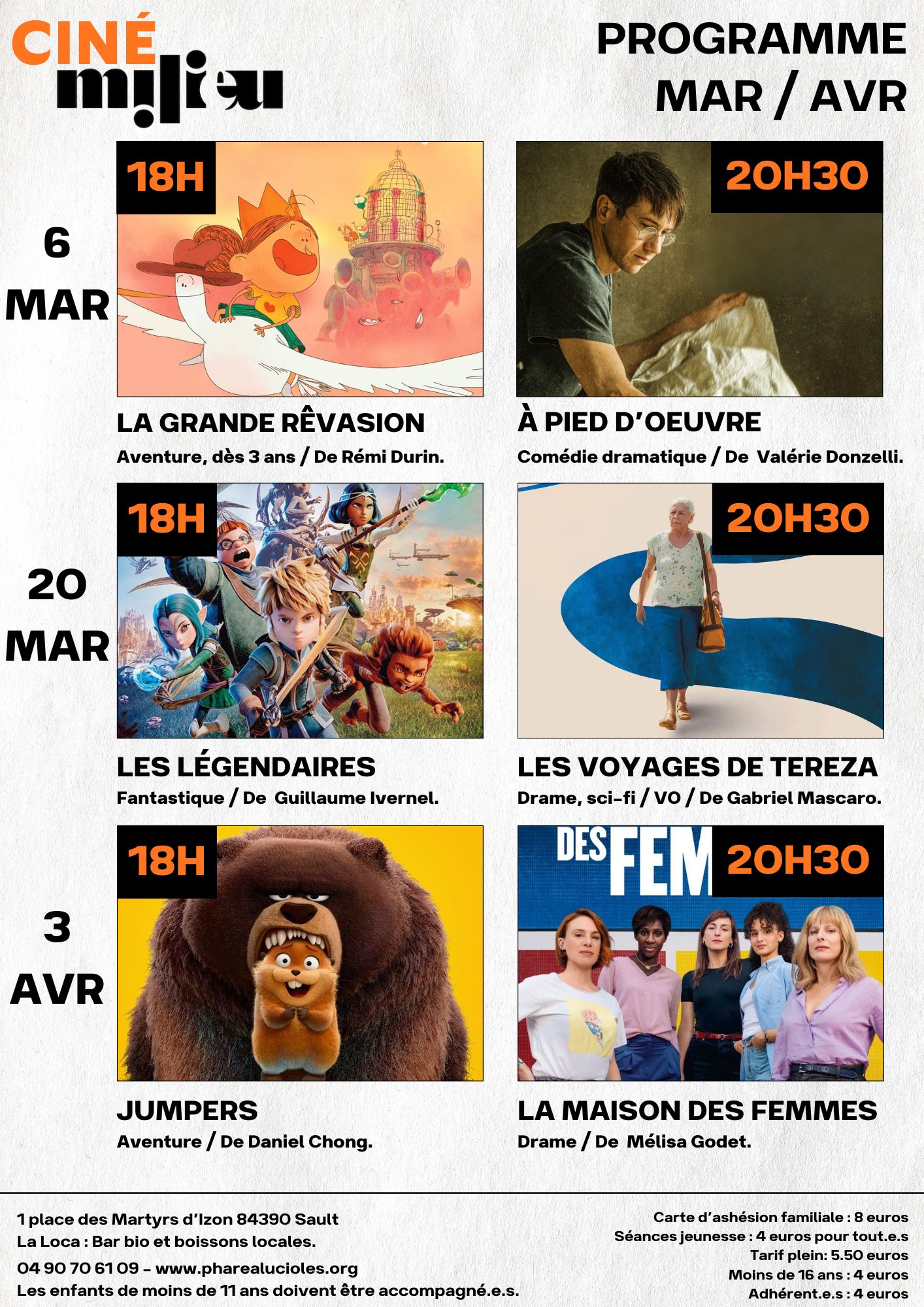 Cin�ma itin�rant � Sault : 