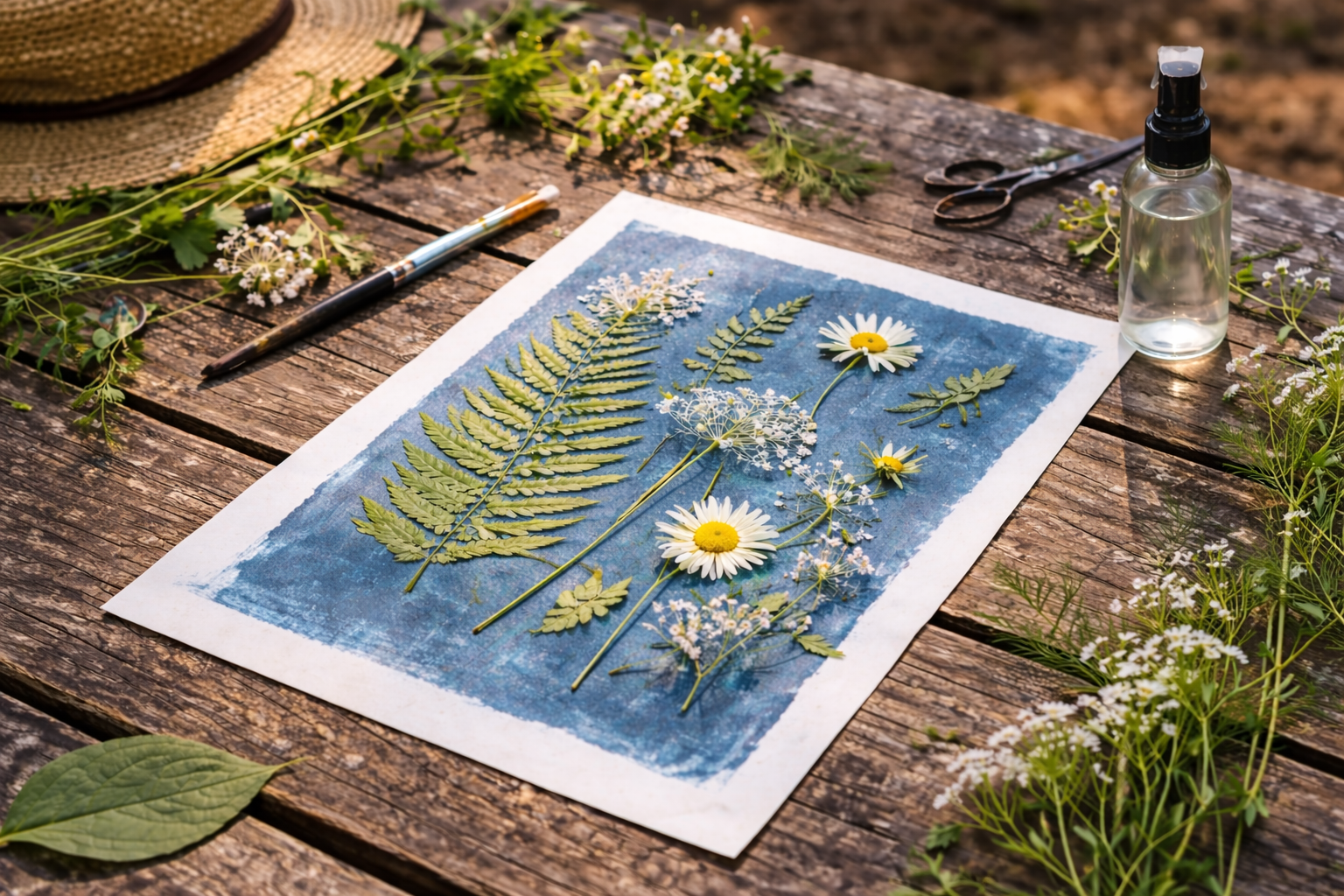 Balade nature et atelier cyanotype