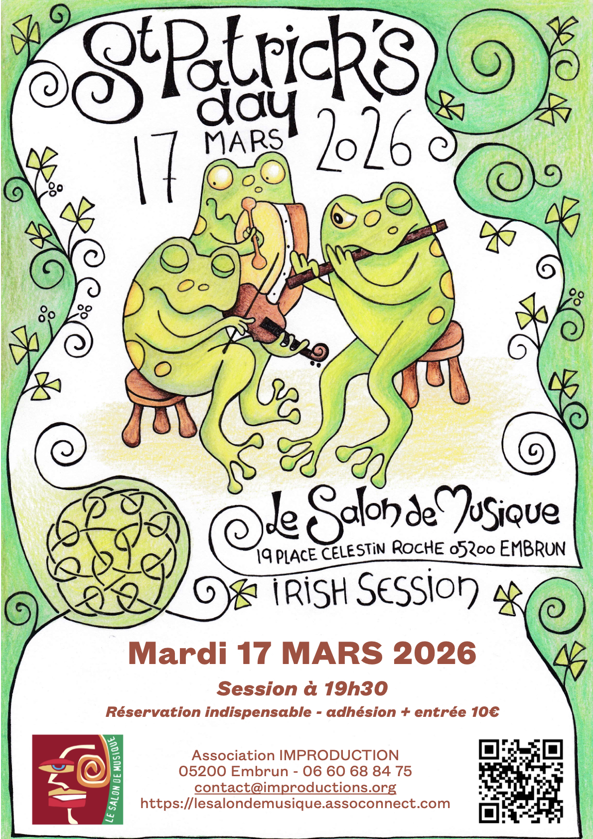 F�te de la Saint Patrick - 1er anniversaire du Salon de Musique