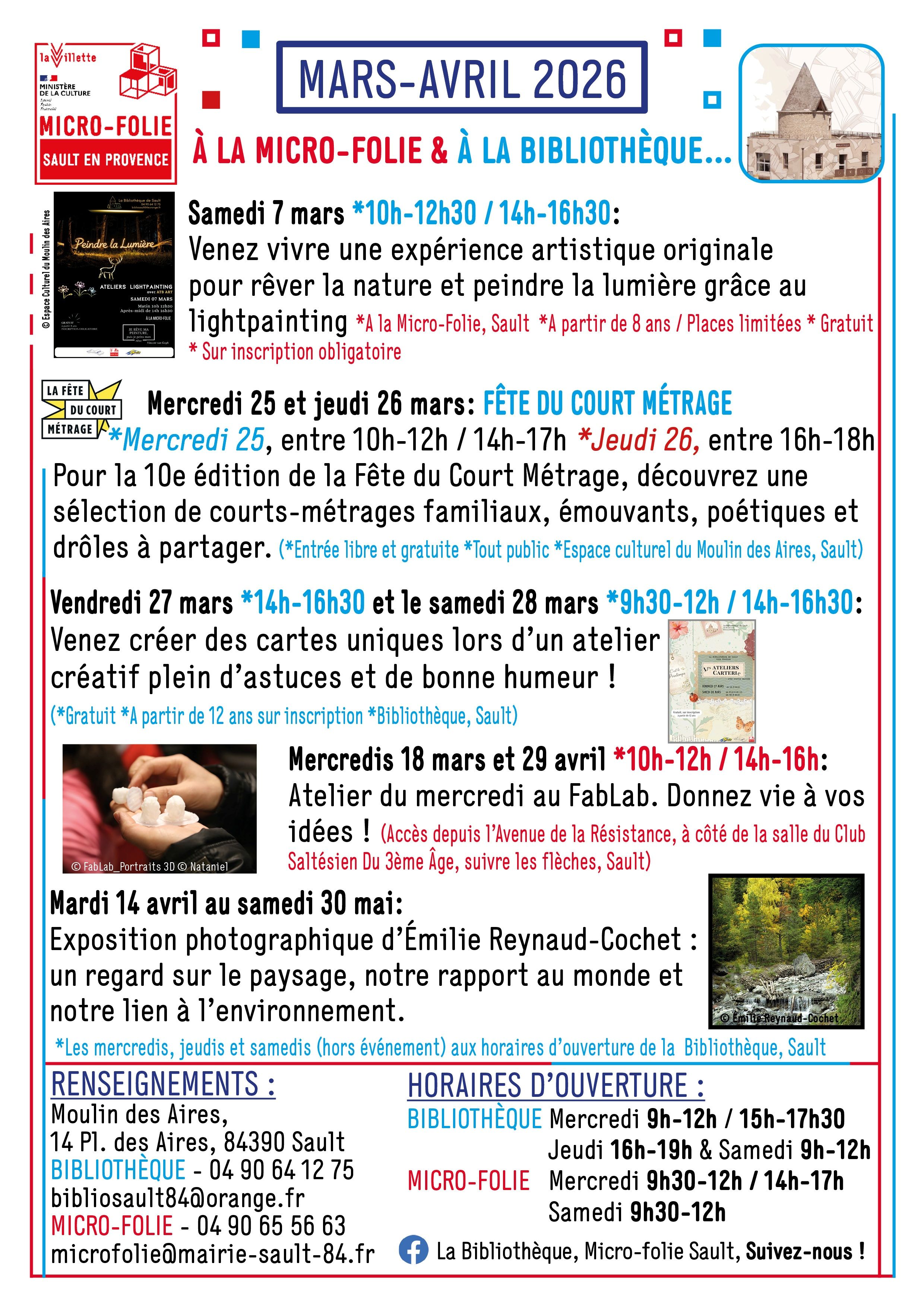 Micro-folie � Sault : Exposition photographique d'Emilie Reynaud-Cochet