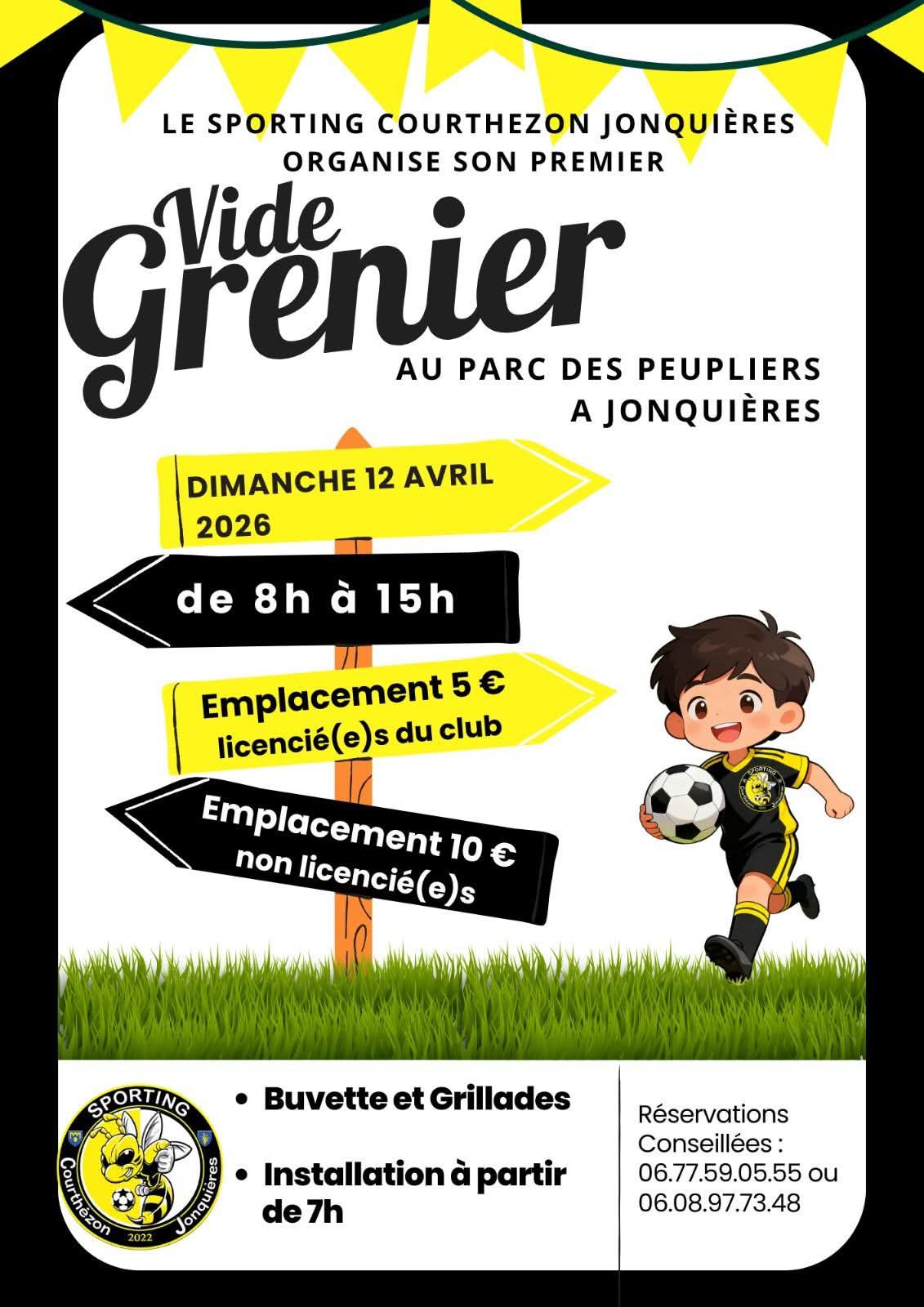 Vide grenier du Sporting Courth�zon Jonqui�res